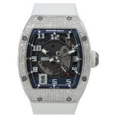 Richard Mille RM005 18k Weißgold Diamant-Pavé-Uhr