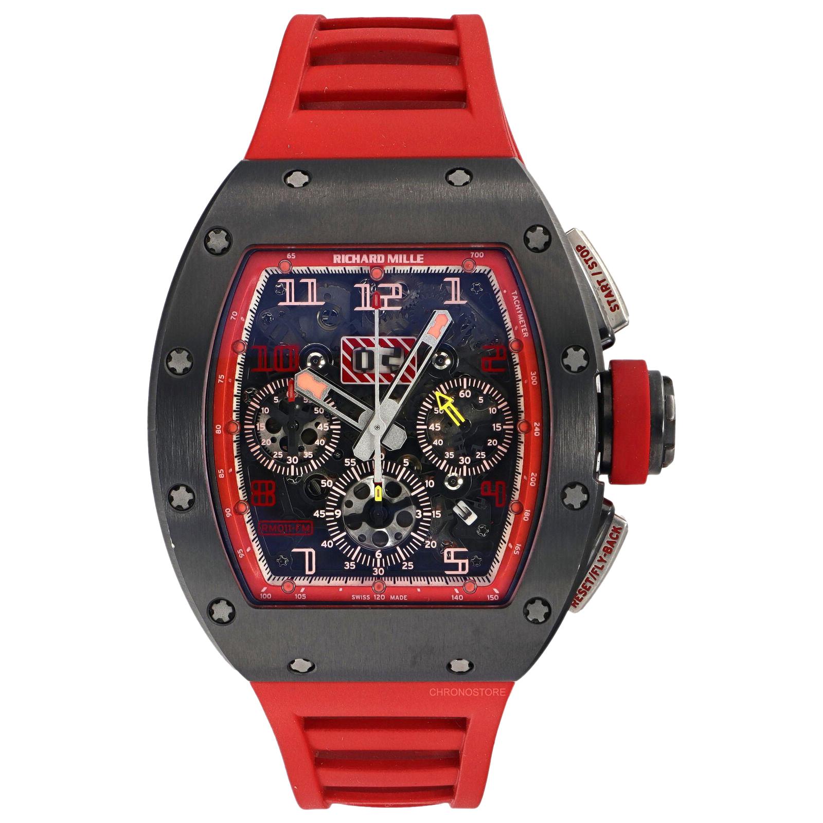 Richard Mille RM011 1st Singapore GP Titanium Red Rubber Automatic Men's Watch