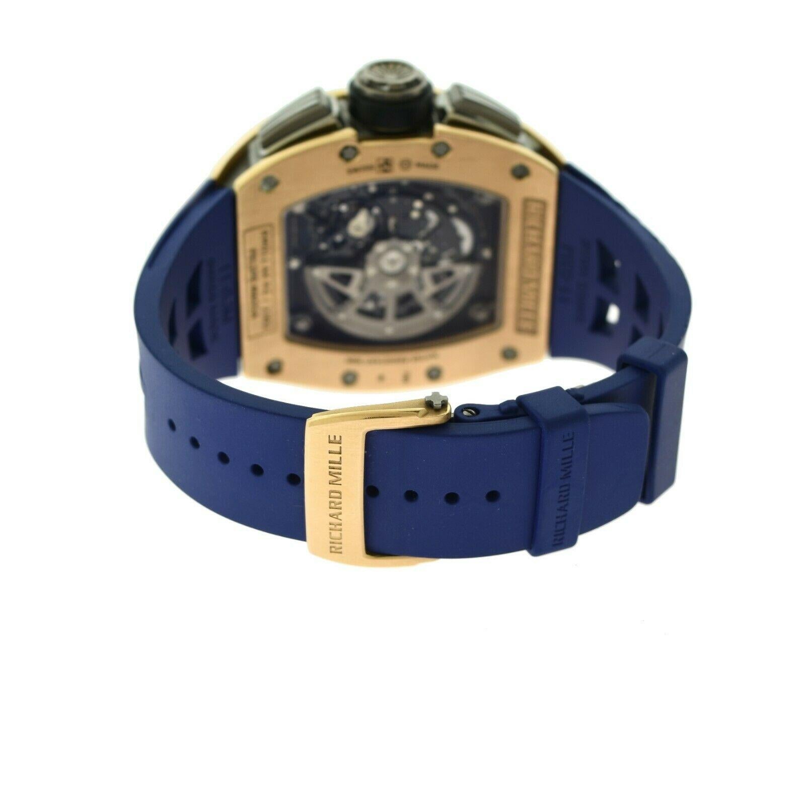 richard mille watch blue strap