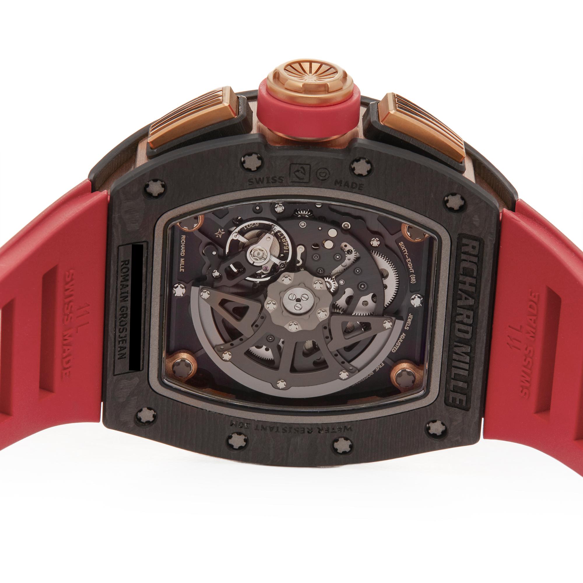 Richard Mille RM011 Lotus f1 18 Karat Rose Gold And Carbon RM011 Wristwatch 2