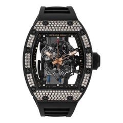 Richard Mille RM055 Bubba Watson Carbon Rose Gold Diamond Bezel Watch RM055