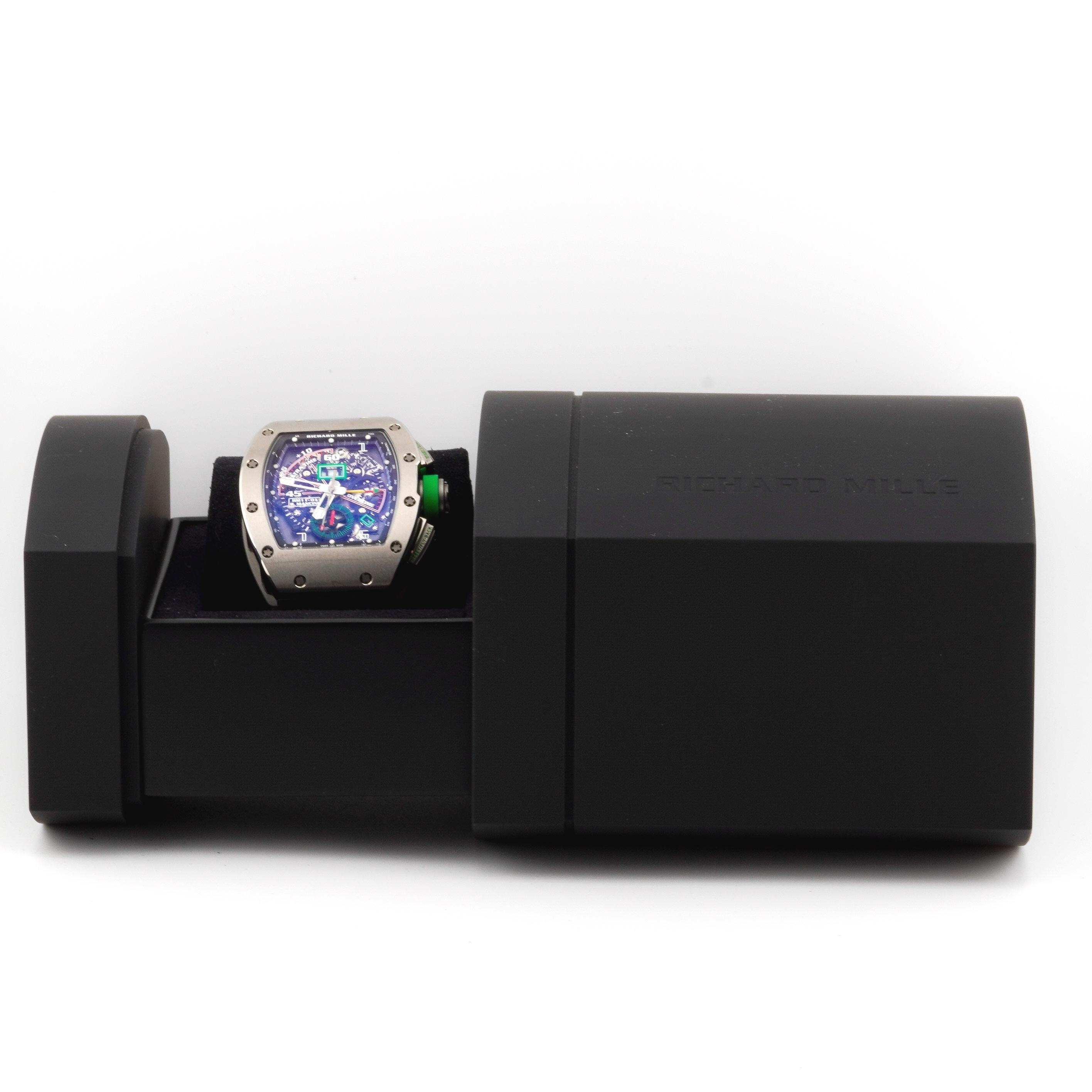Richard Mille RM11-01 Roberto Mancini Flyback Chronograph Orologio da polso in titanio in vendita 6