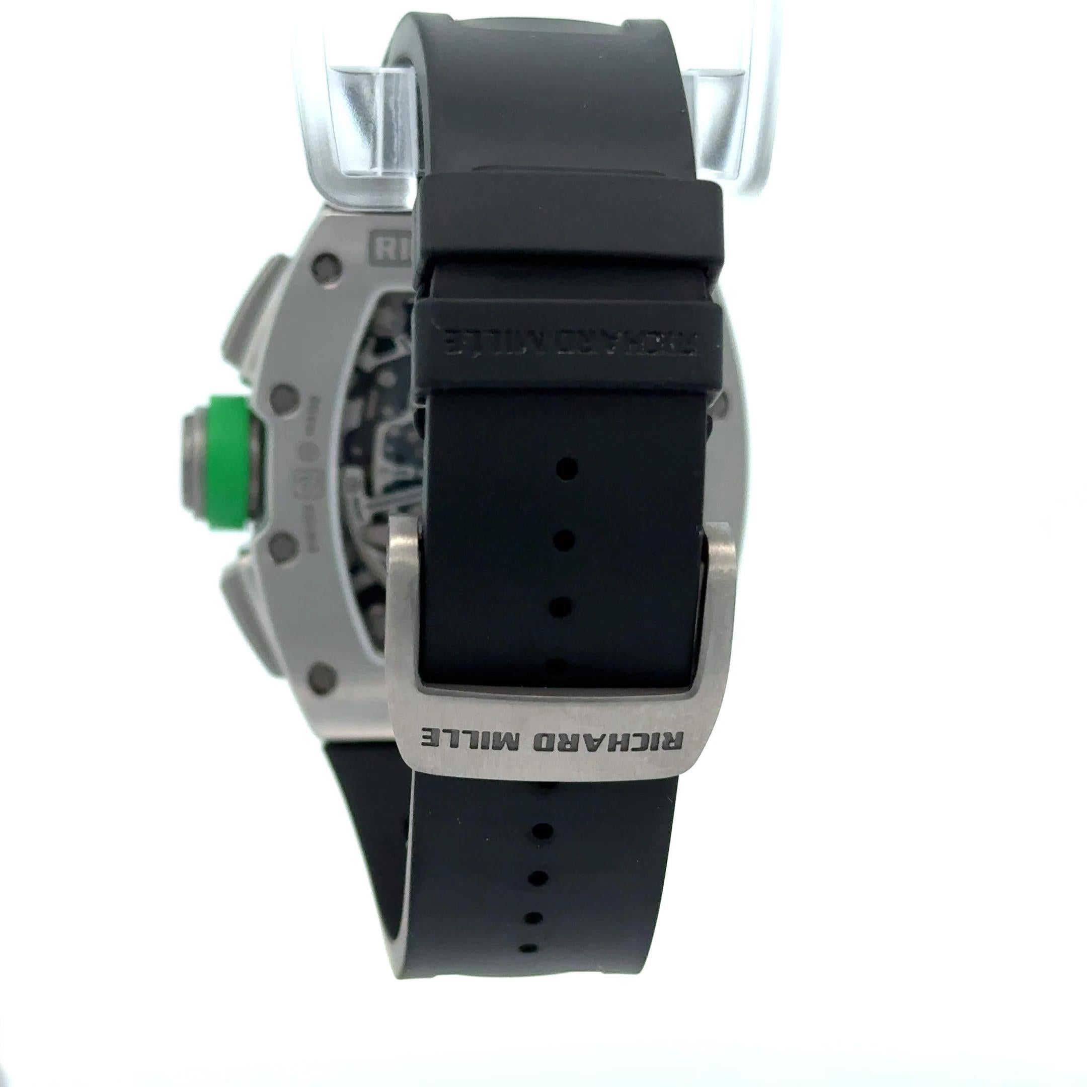 Richard Mille RM11-01 Roberto Mancini Flyback Chronograph Orologio da polso in titanio In condizioni buone in vendita a Palm Beach, FL