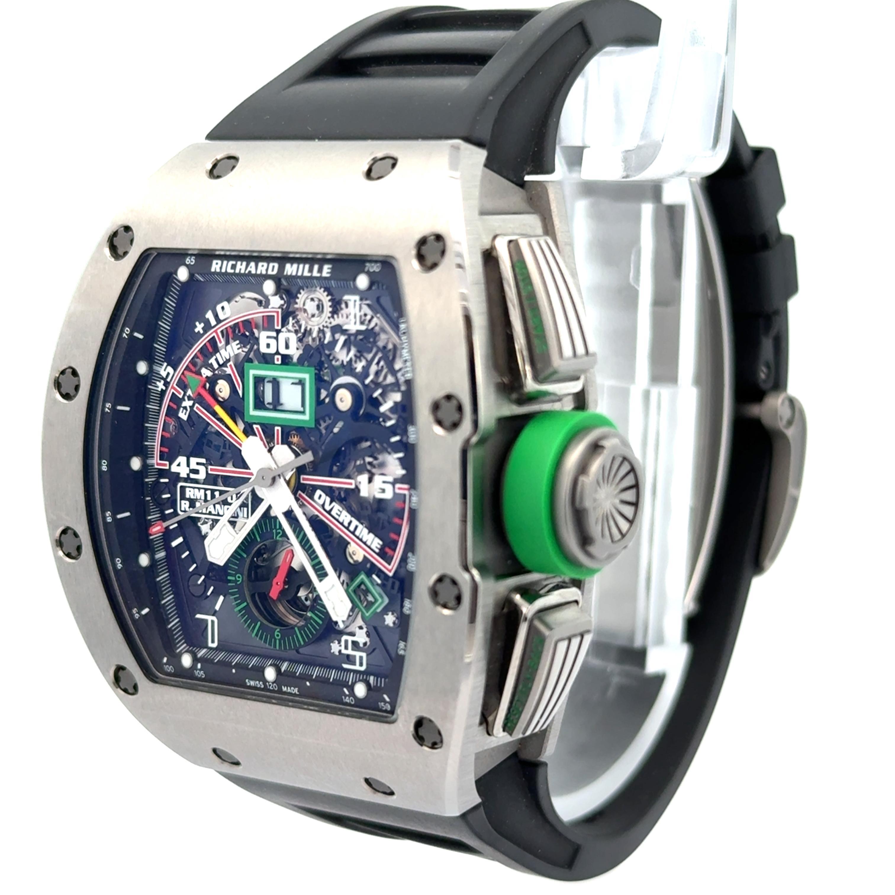 Richard Mille RM11-01 Roberto Mancini Flyback Chronograph Orologio da polso in titanio in vendita 1
