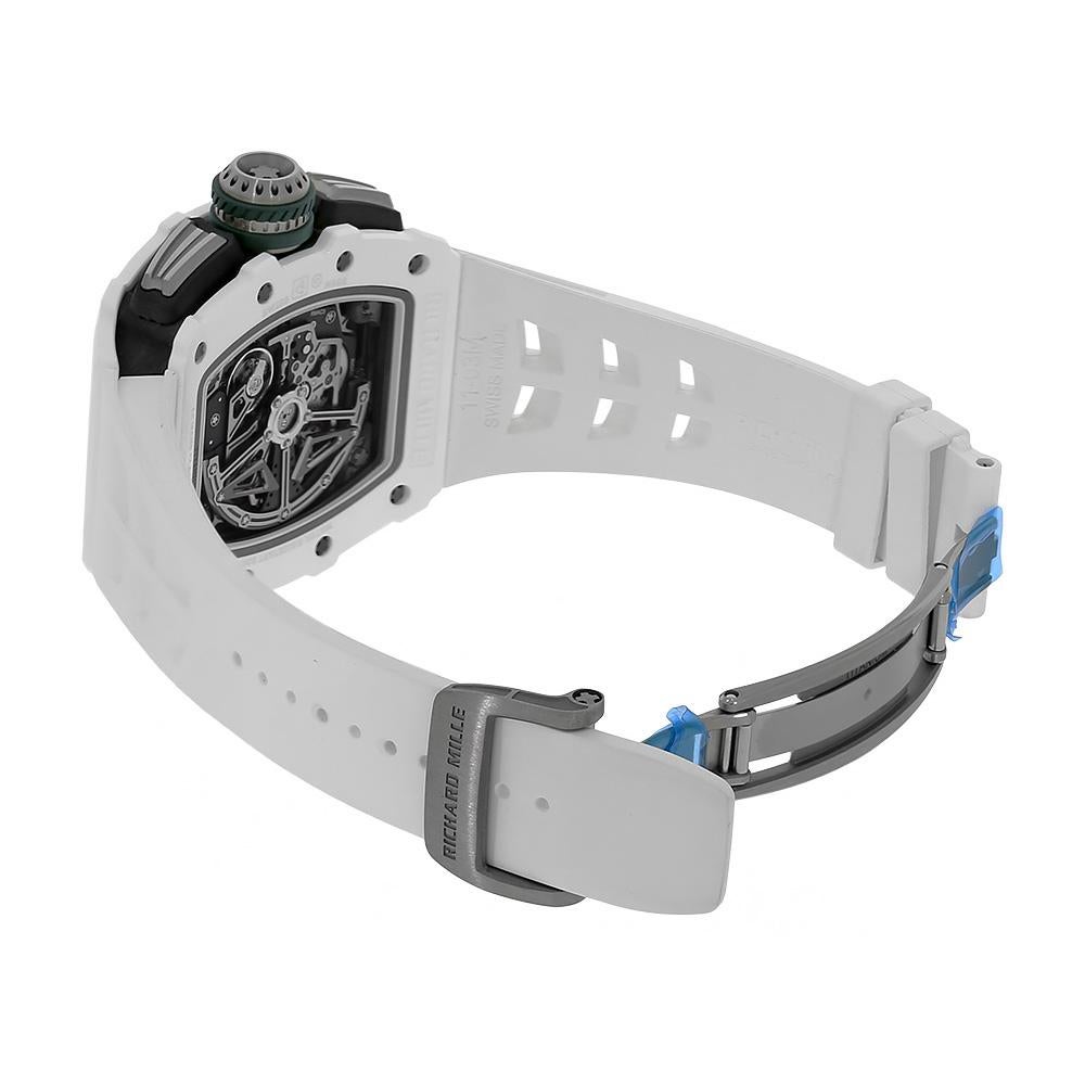 Richard Mille RM11-03 Le Mans Classic White ATZ Ceramic Flyback Chronographe Pour hommes en vente