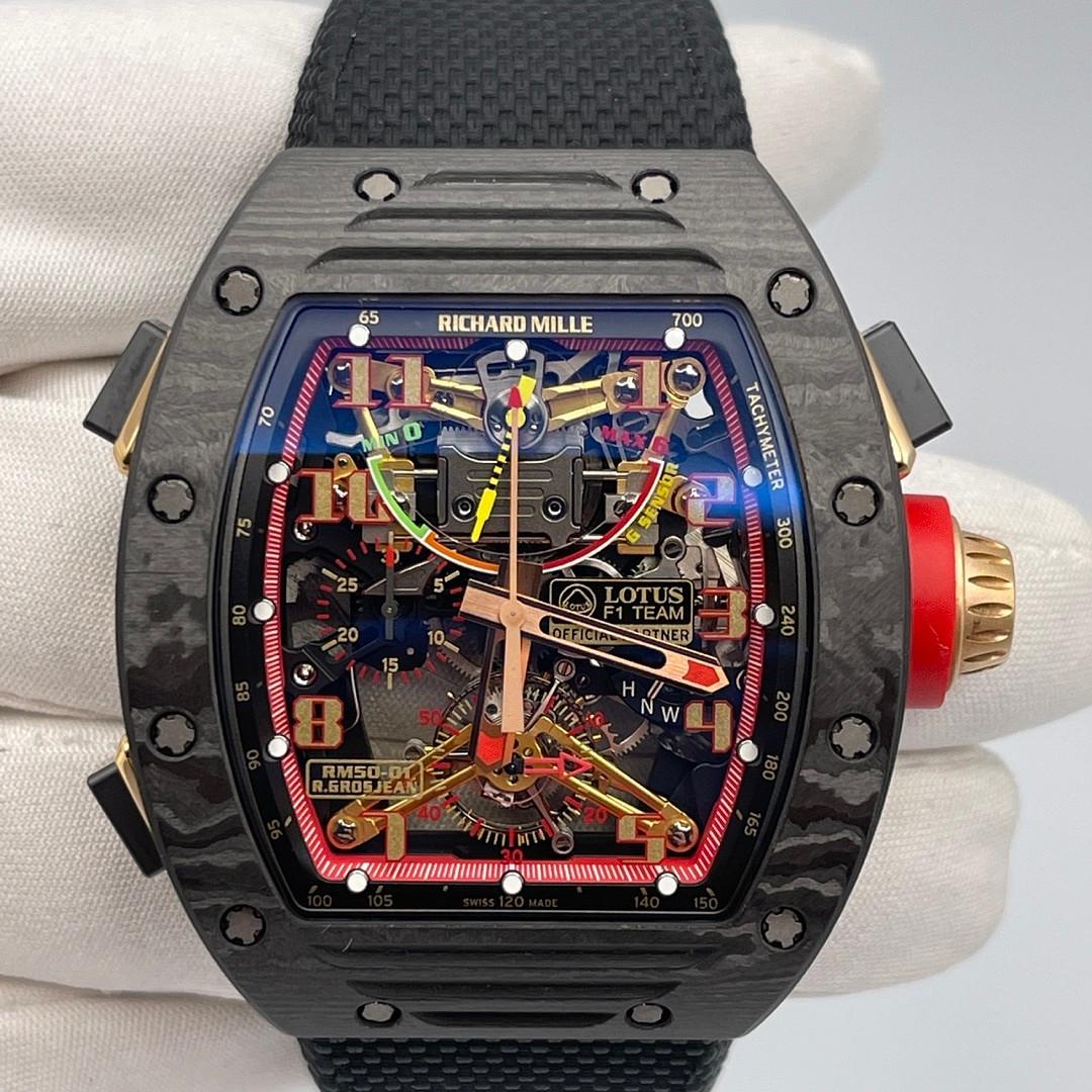 Richard Mille RM50-01 Lotus F1 G-Sensor Tourbillon NTPT Limited 30pcs In Excellent Condition In New York, NY