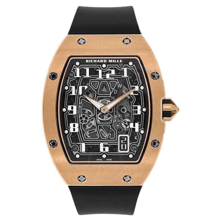 Richard Mille 67-01 Mens Rose Gold Watch New Box Papers For Sale at 1stDibs