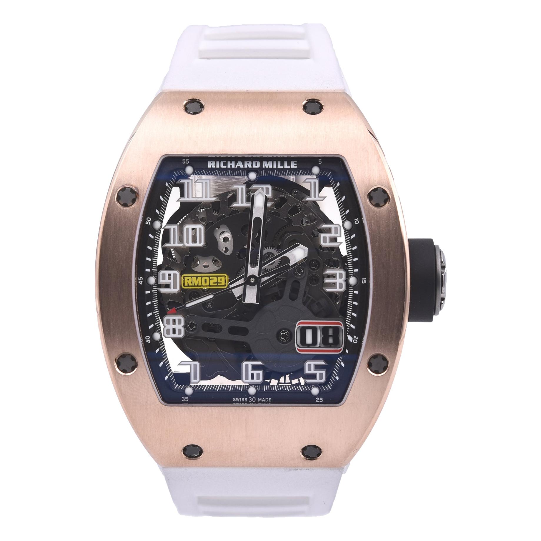 Richard Mille Rose Gold Automatic Oversize Date Watch Ref. RM029