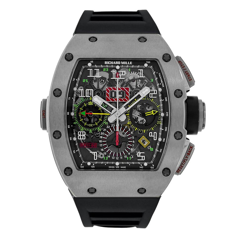 Richard Mille Titanium Chronograph Dual Time Zone Watch RM11-02