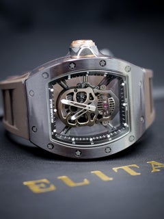 Richard Mille titanium RM 052 Tourbillon Skull Manual Wind Wristwatch