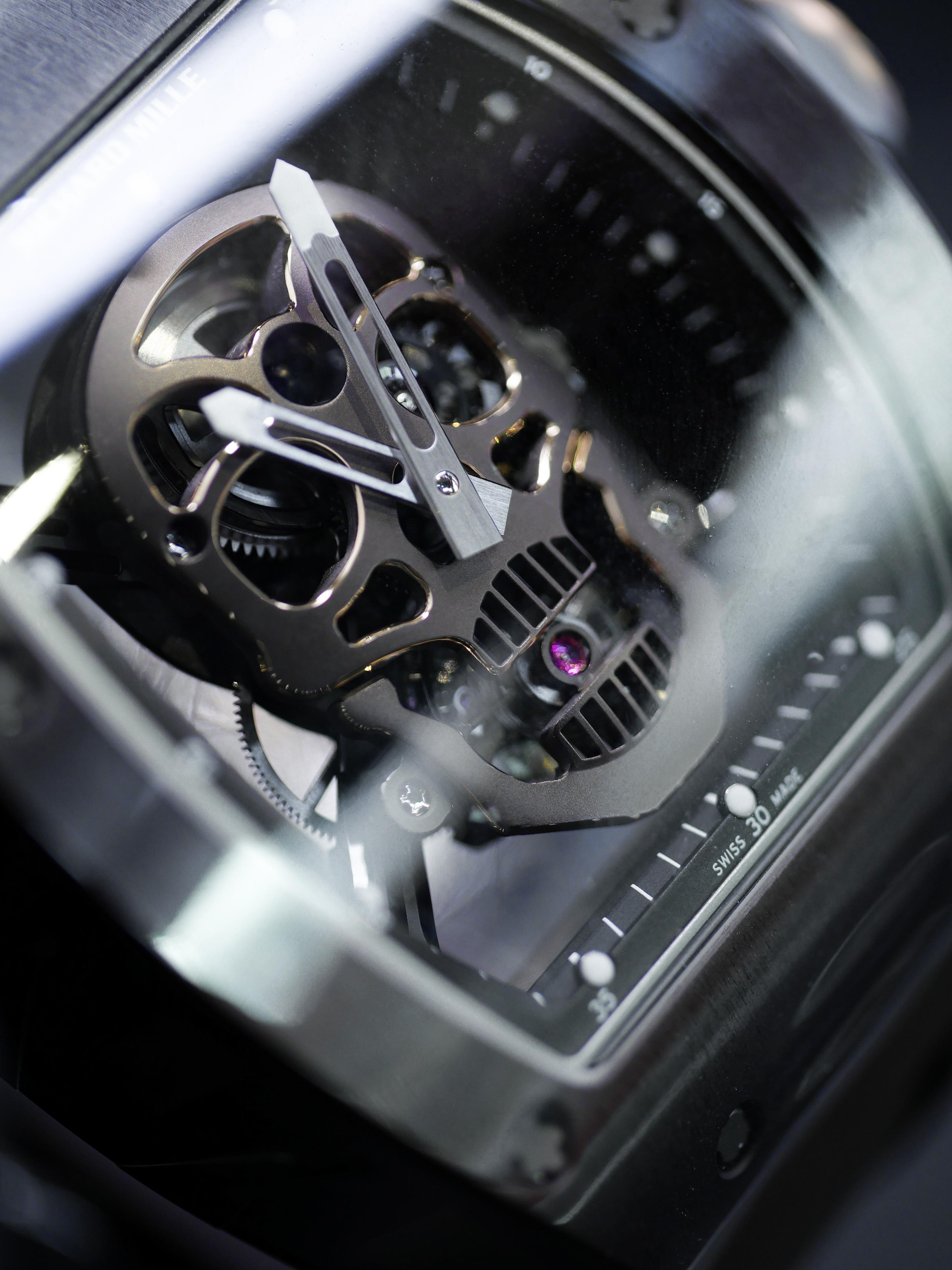Richard Mille titanium RM 052 Tourbillon Skull Manual Wind Wristwatch For Sale 2