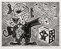 All American Voter, Pop Art Linocut by Richard Mock