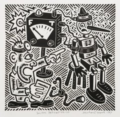 Doctor Patient Trust, Pop Art Linocut by Richard Mock