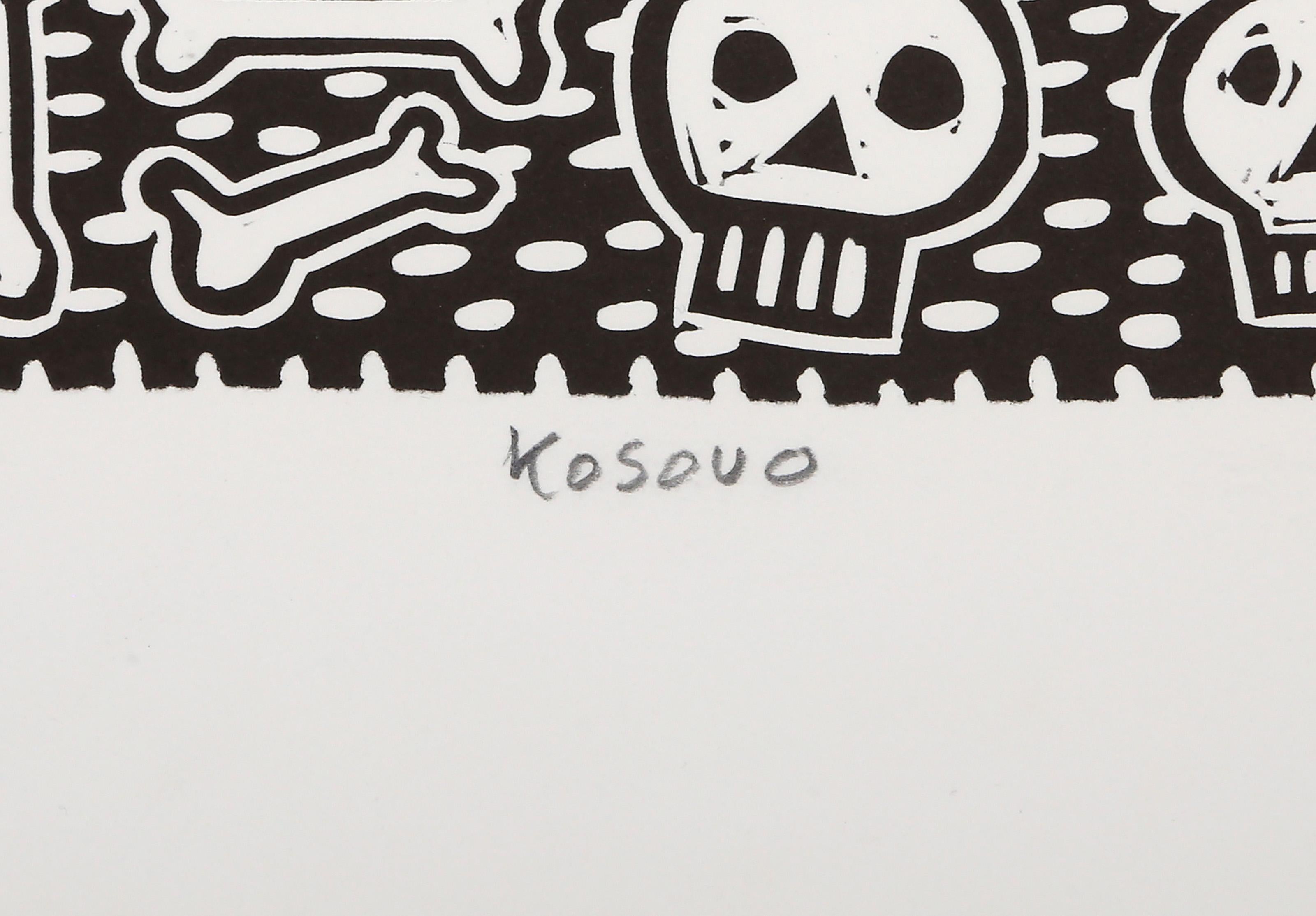 Kosovo, Linograbado Pop Art de Richard Mock en venta 4