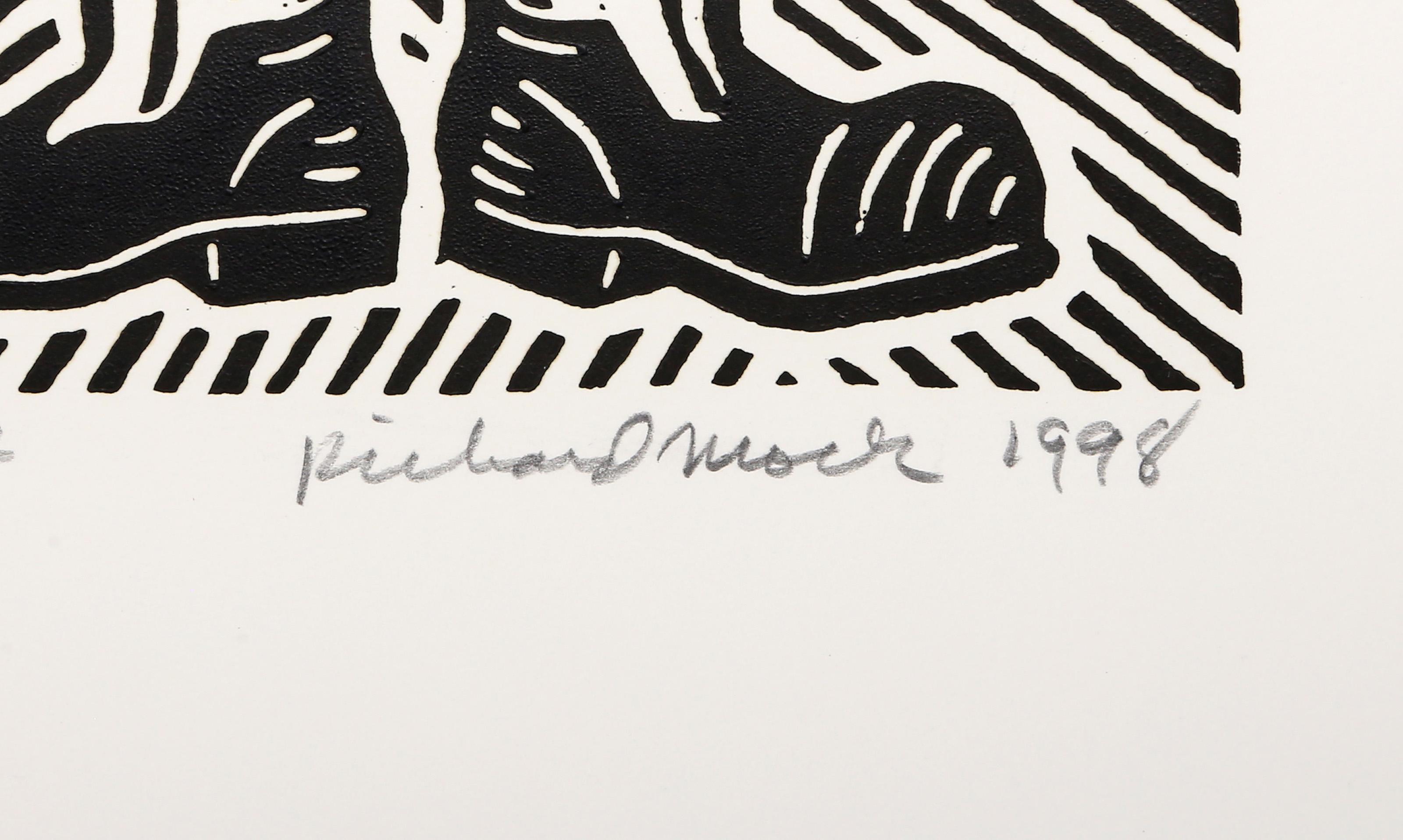 Matrimonio entre personas del mismo sexo, Linograbado Pop Art de Richard Mock en venta 2