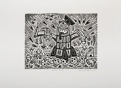 Smart Bomb, linoleografia pop art di Richard Mock