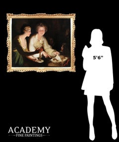 The Golden Egg - Early 19th Century Oil Painting of the Lovers from Mother Goose