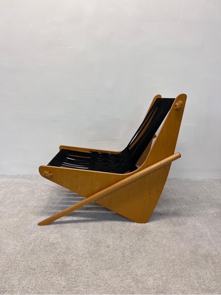 Richard Neutra Boomerang Lounge Chair by House of Industries and Otto Design #56 In Good Condition For Sale In Miami, FL