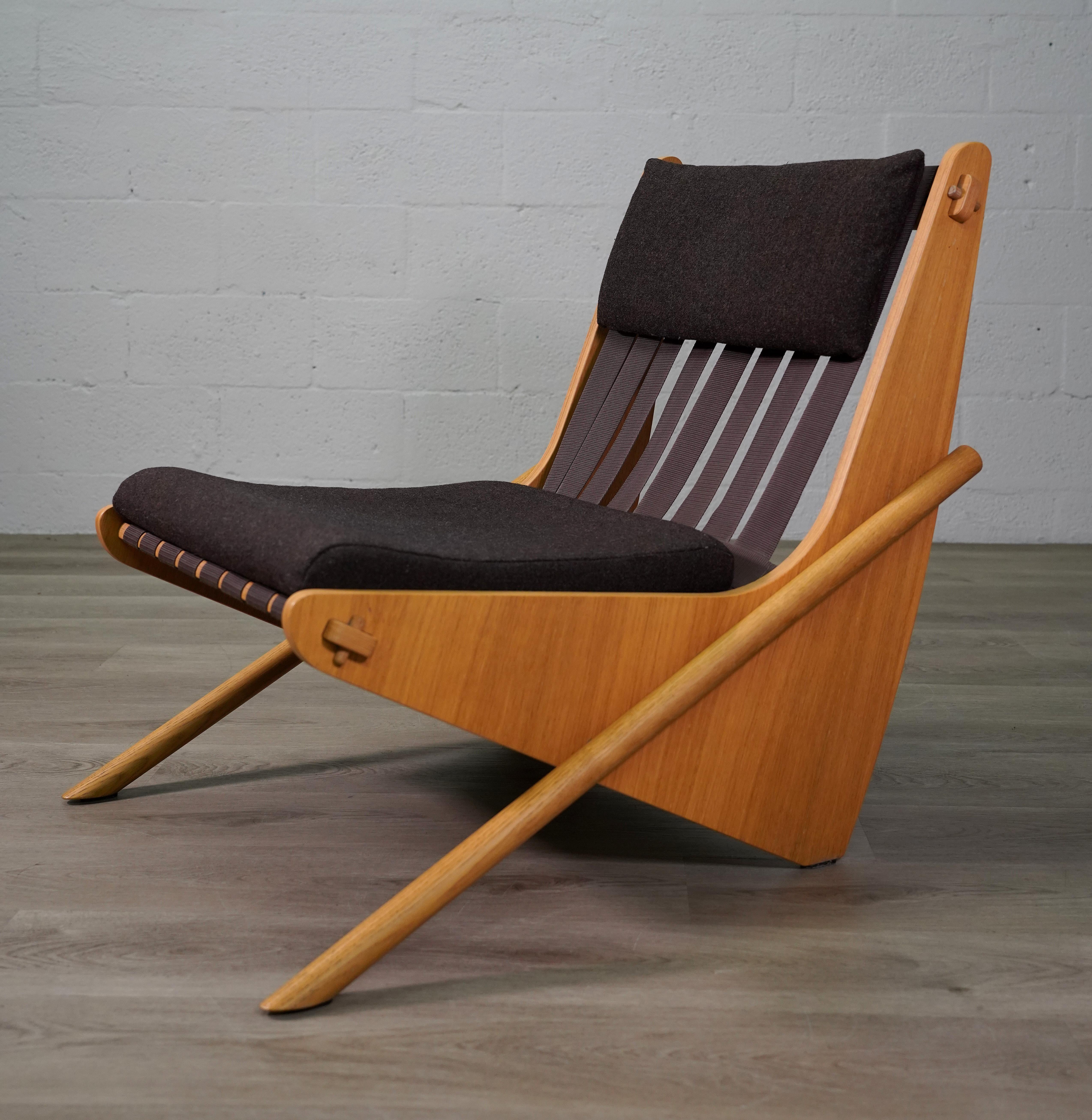 Sedie Boomerang di Oak di Richard Neutra - coppia in vendita 8