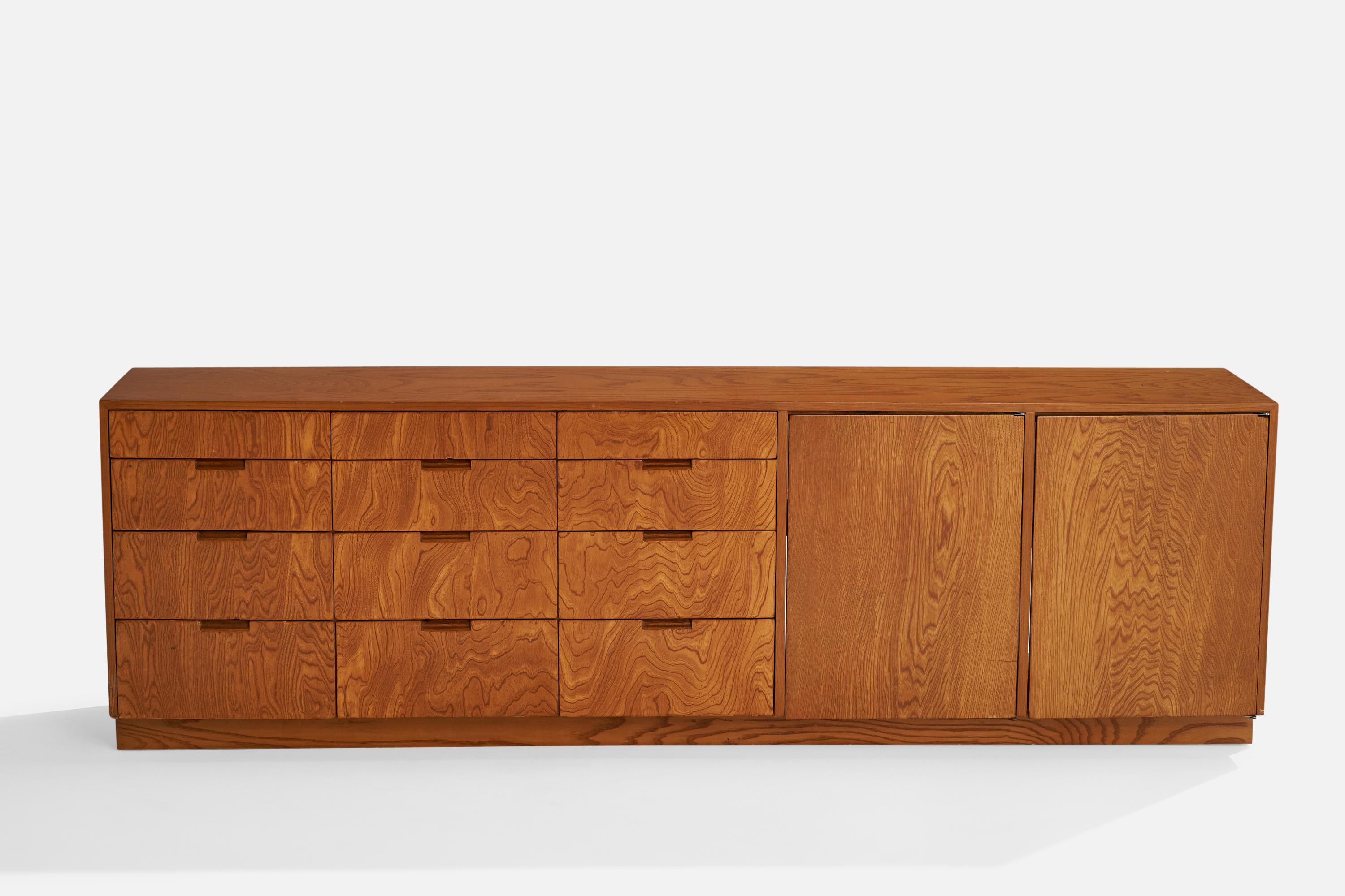 Mid-Century Modern Richard Neutra, Sizeable Cabinet, Plywood, USA, 1955 For Sale