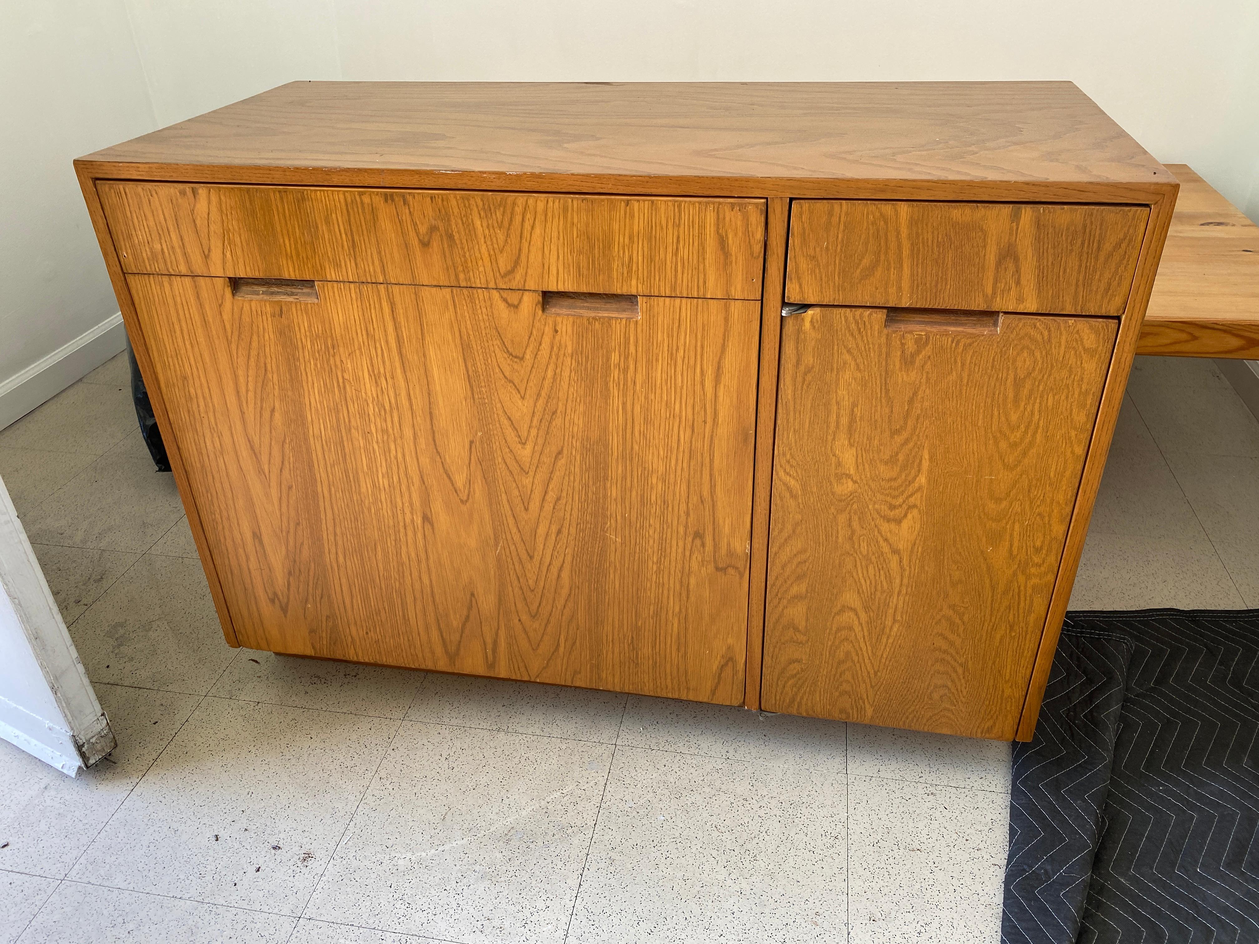 Mid-Century Modern Richard Neutra, Two Cabinets Plywood, Los Angeles, America, circa 1955