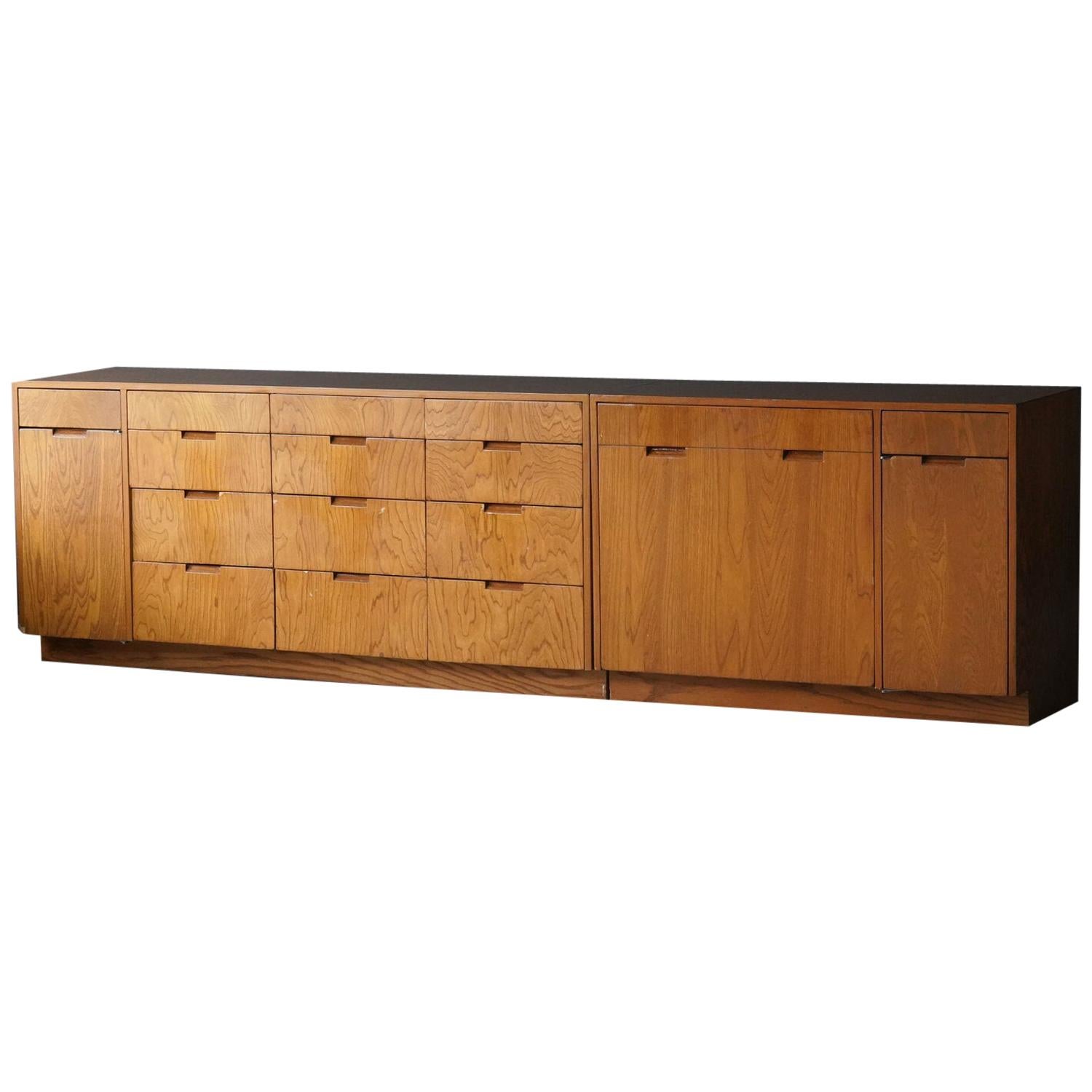 Richard Neutra, Two Cabinets Plywood, Los Angeles, America, circa 1955 For Sale