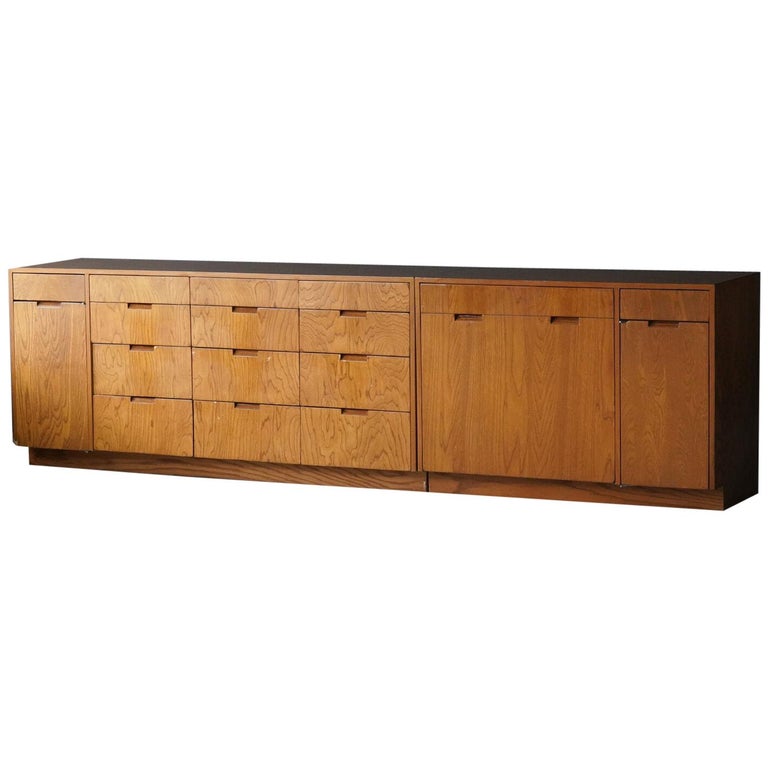Richard Neutra, Two Cabinets Plywood, Los Angeles, America, circa 1955 For Sale