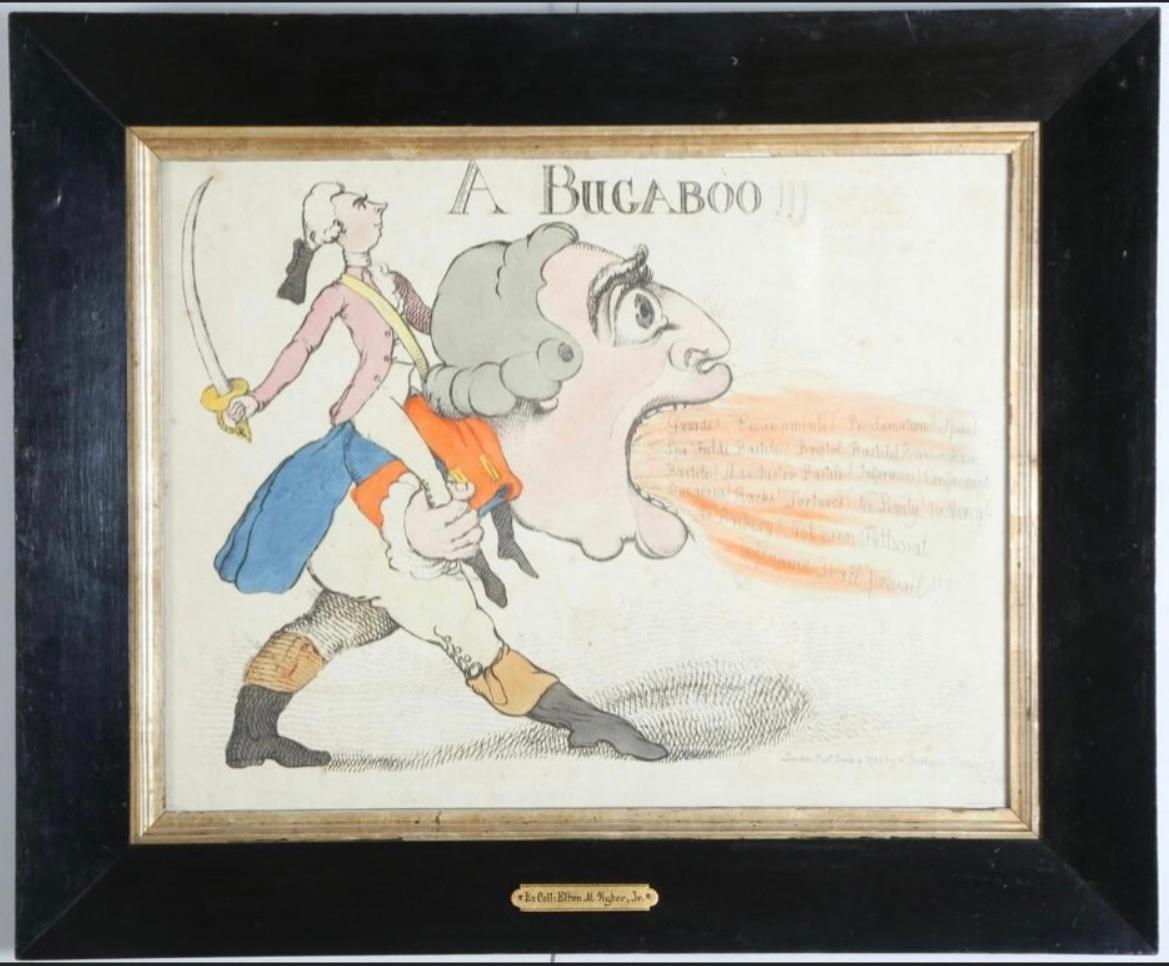 “A bugaboo”Caricature of George III” - Print by Richard Newton