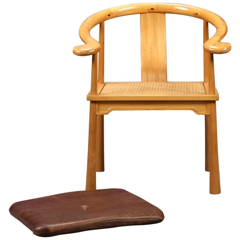Richard Nissen "Yin" Chinachair Armchair in Beech and Wenge For Sale