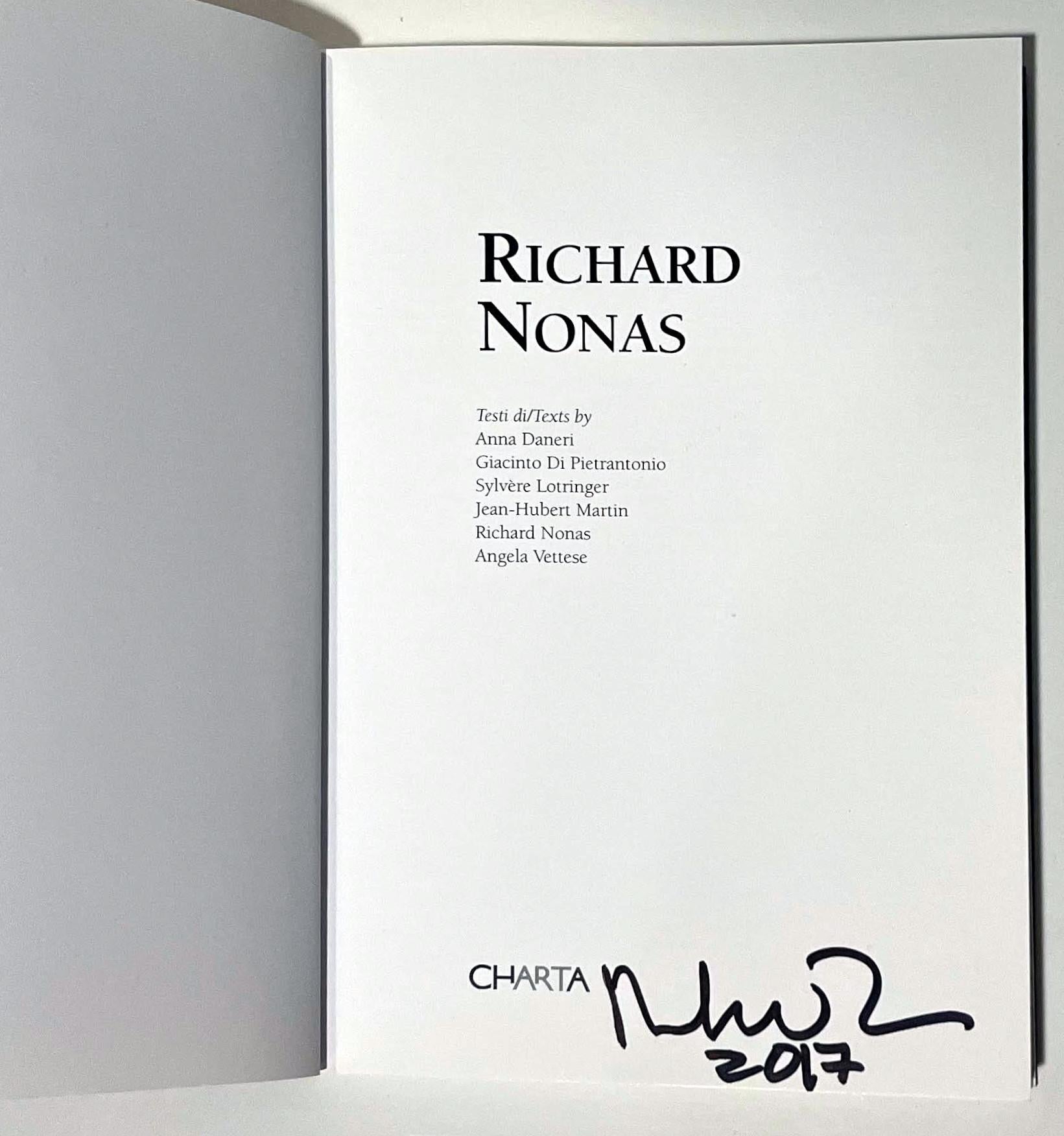 Monograph on post-Minimal sculptor Richard Nonas (hand signed by Richard Nonas) For Sale 1
