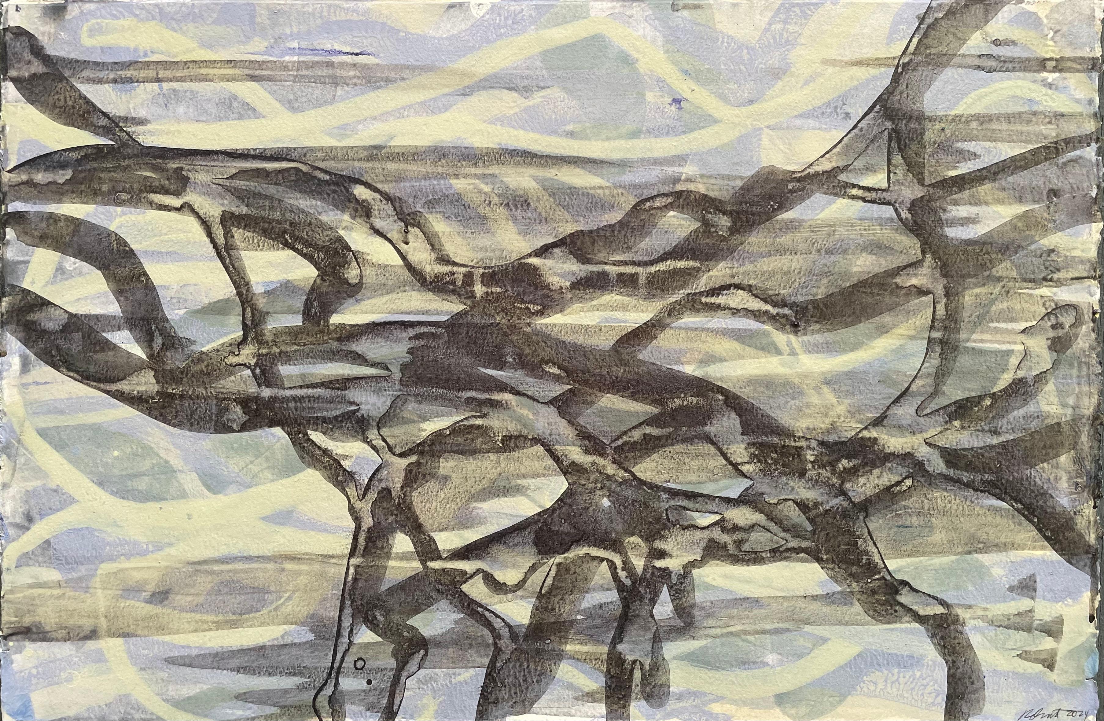 Richard Orient Abstract Painting – Eintauchen #1