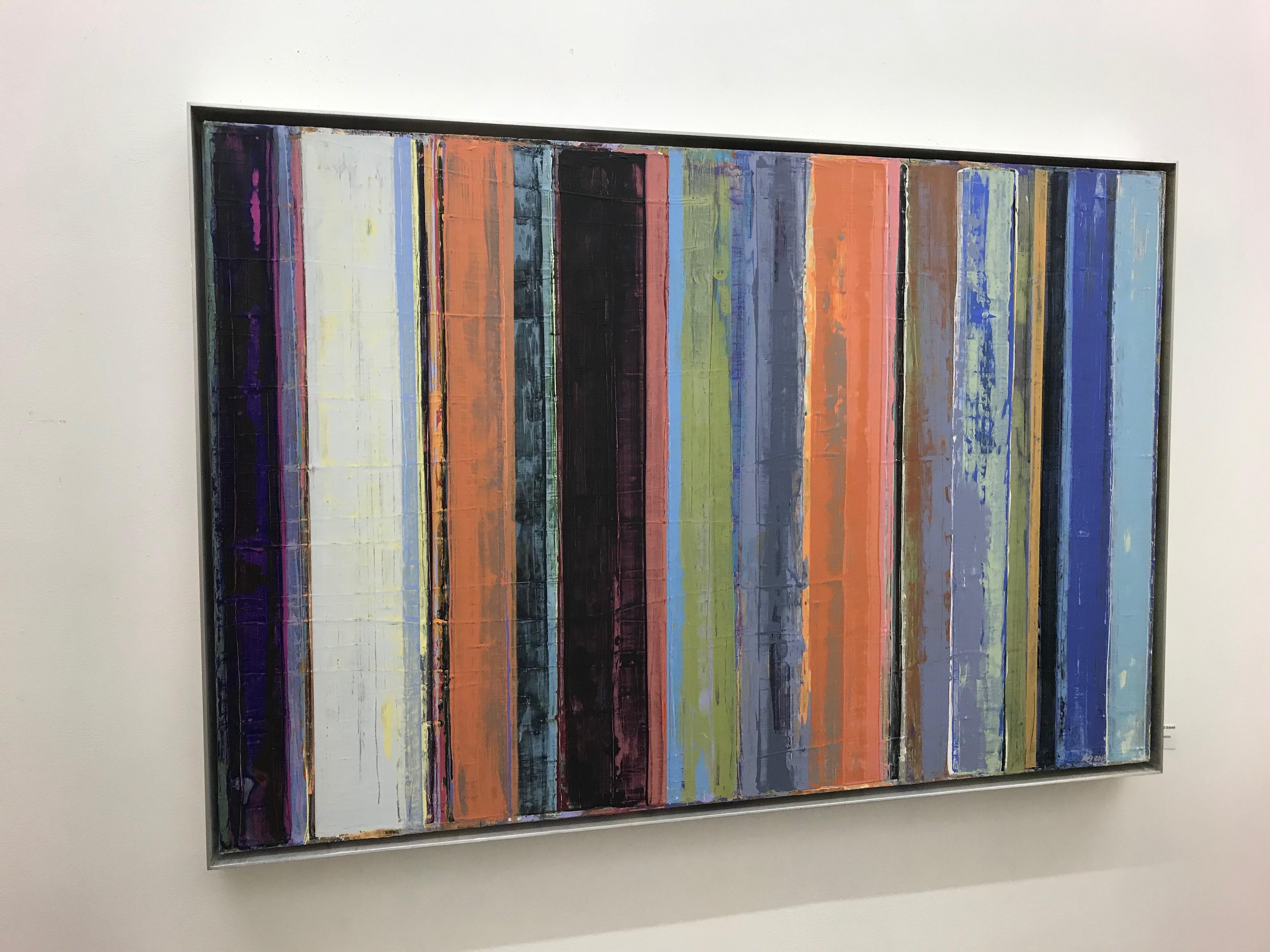 STRMB, con cornice - Abstract Painting Marrone di Richard Orient