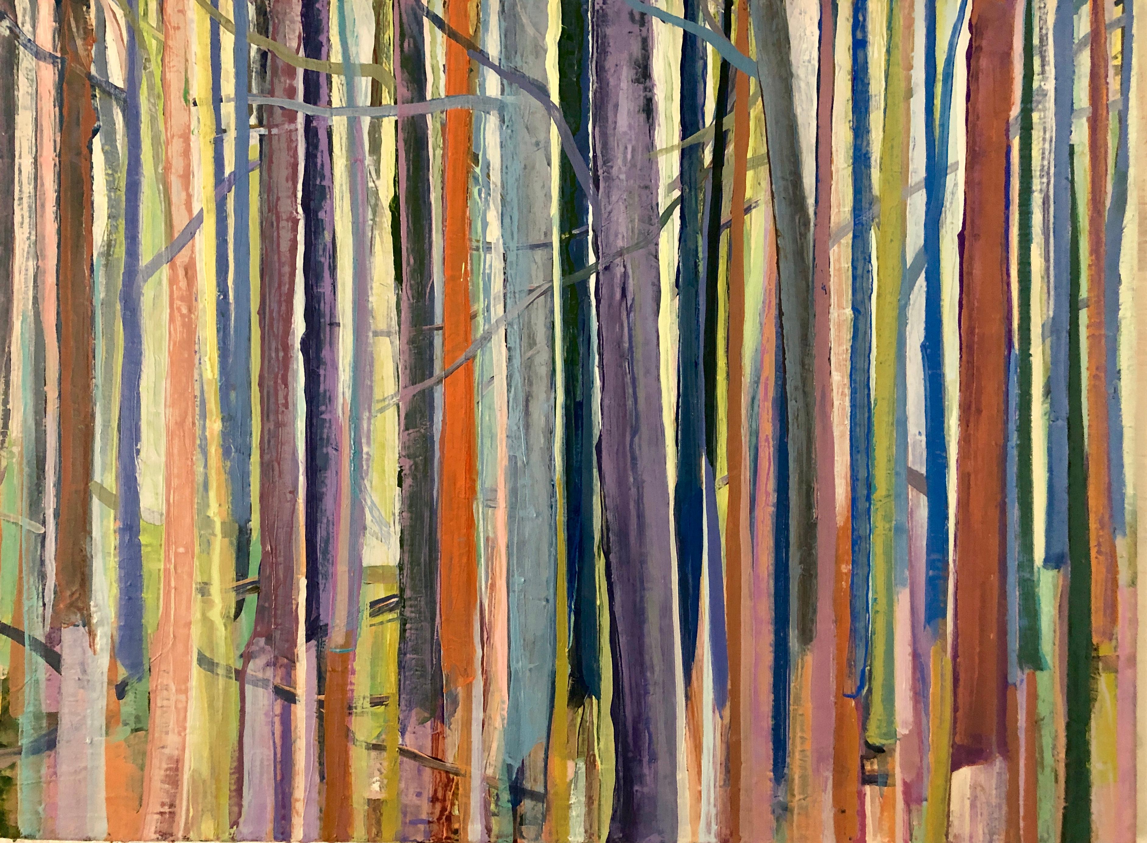 Tree Striation #2 - Painting by Richard Orient