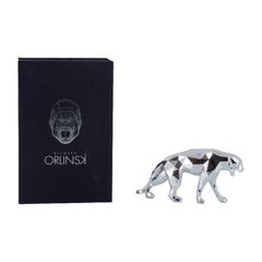 Richard Orlinski for Neamedia Icons, Panther made of polished aluminum.