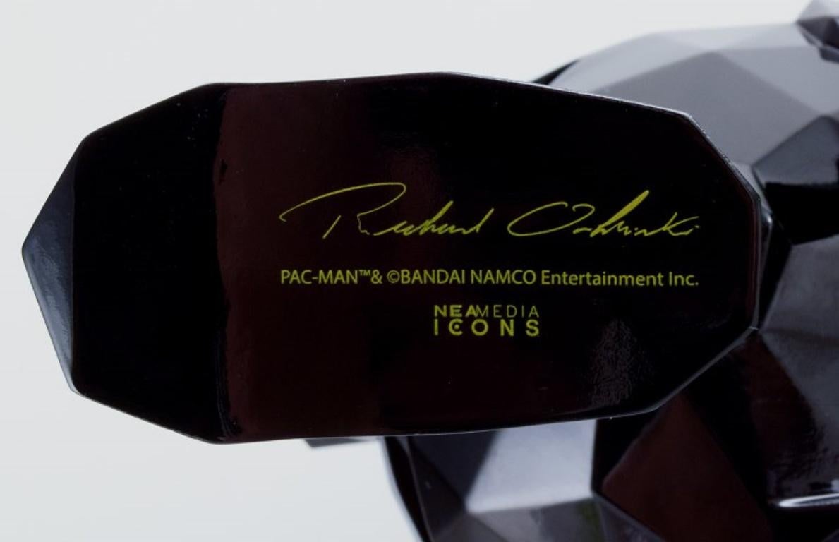 Plastic Richard Orlinski for Neamedia Icons, Paris. Pac Man. Black plastic. 21st C. For Sale