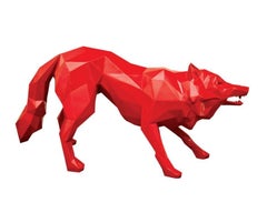 Lobo atacante, Rojo clásico, Richard Orlinski