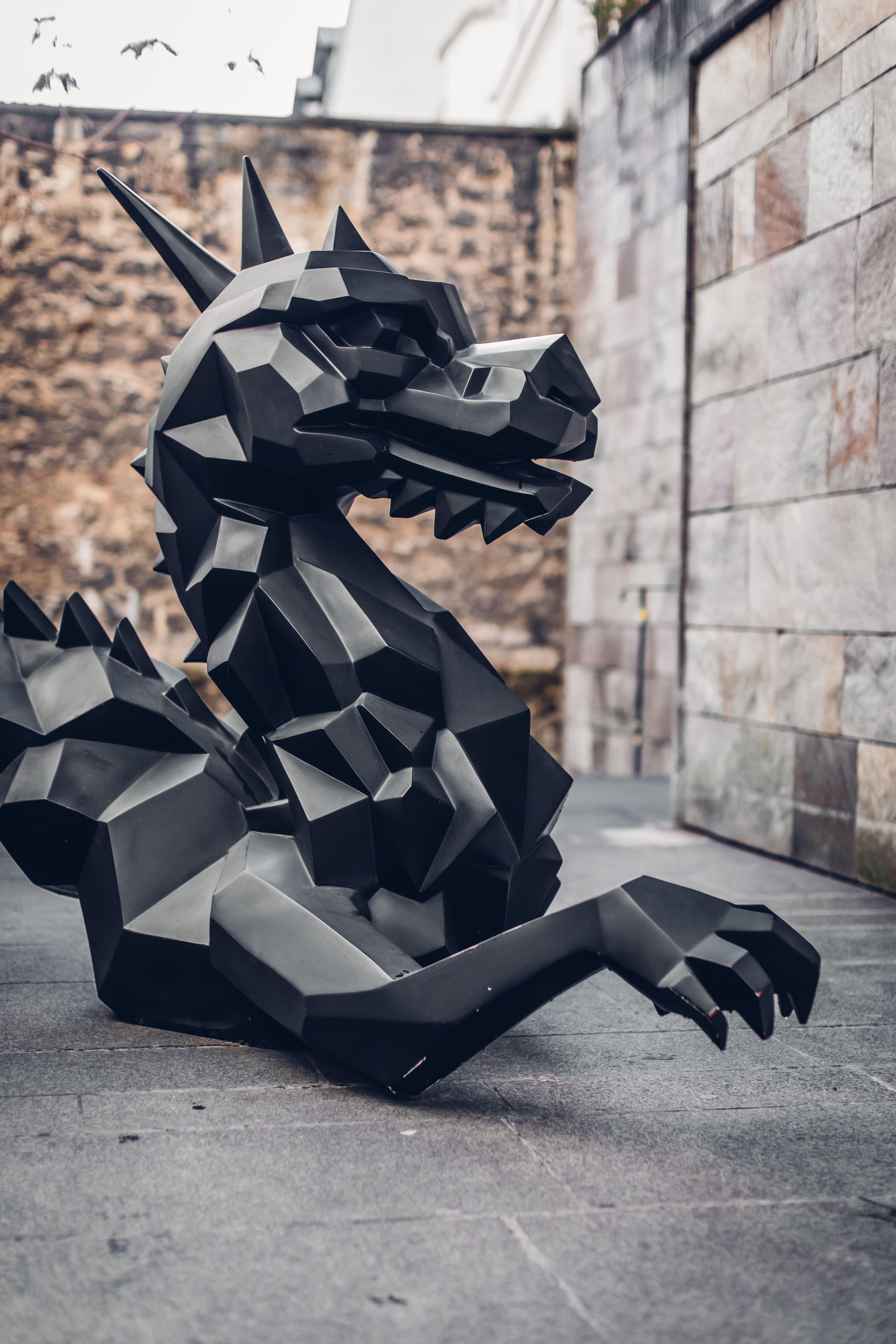 Dragon, Matt Black, Richard Orlinski in vendita 5