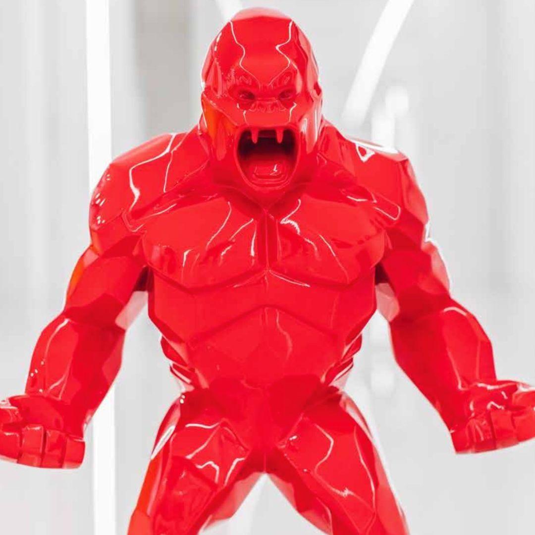 Furious Kong, Classic Red, Richard Orlinski in vendita 3