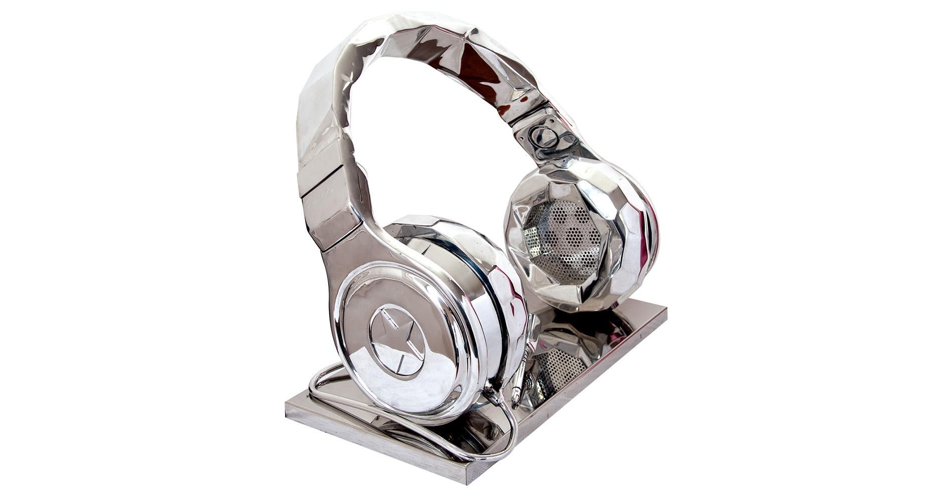  Headphones DJ - Sculpture by Richard Orlinski