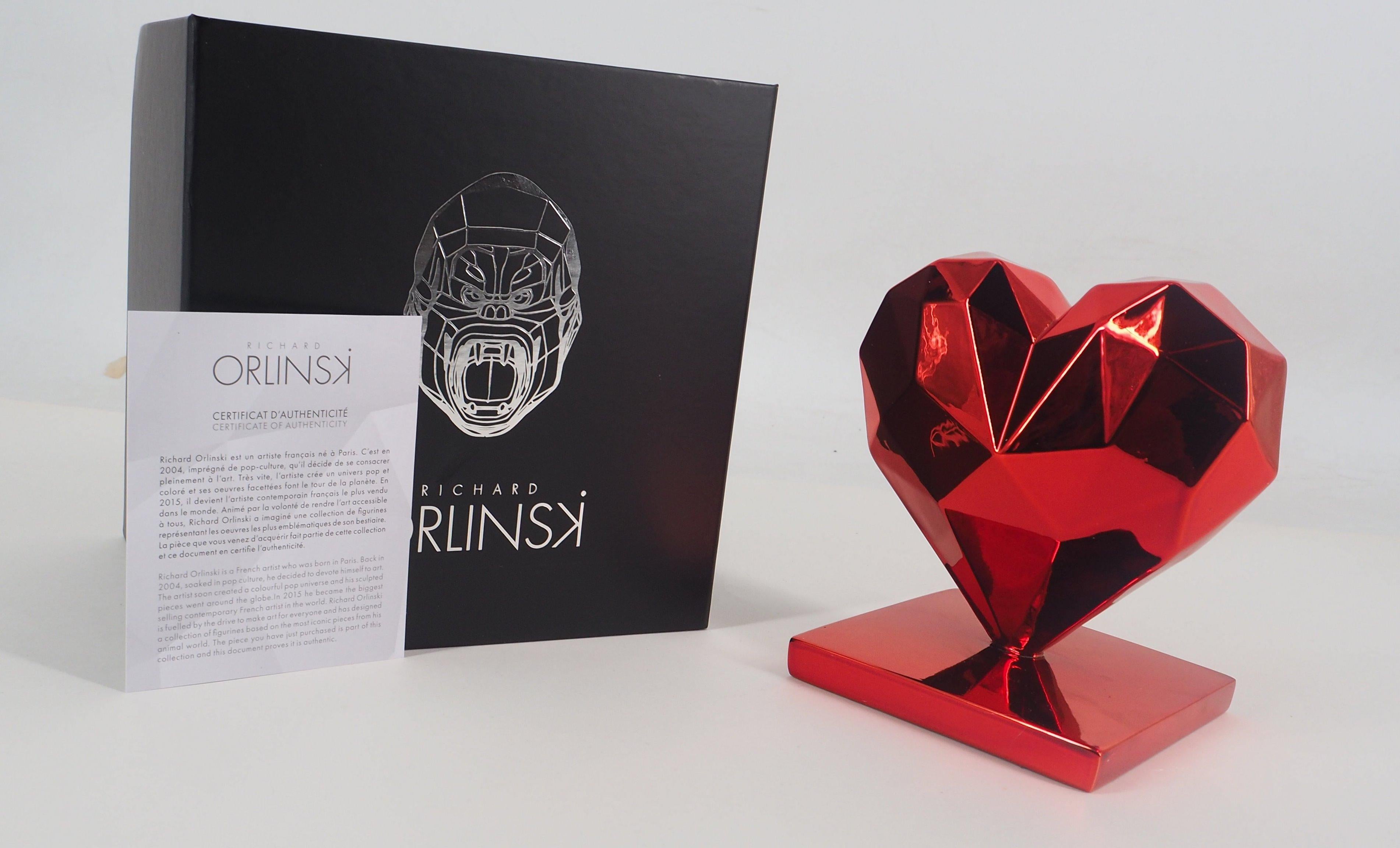 Richard ORLINSKI
Heart Spirit (Red Edition)

Sculpture in resin
Metallic Red
About 12 x 12 x 10 cm (c. 4.7 x 4.7 x 3.9 in)
Presented in original box with certificate

Excellent condition