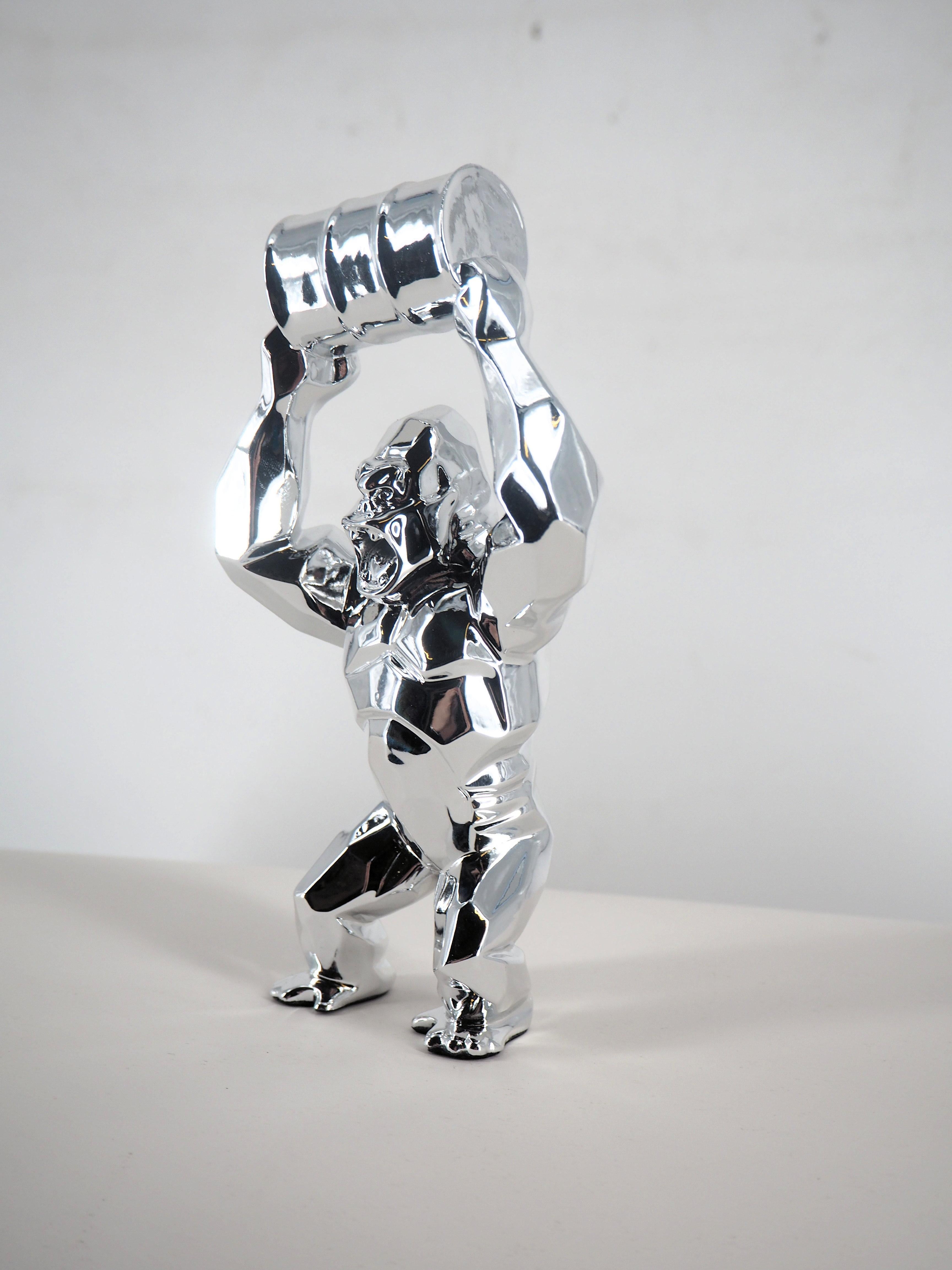 Kong Oil  (Silver) - Sculpture 2