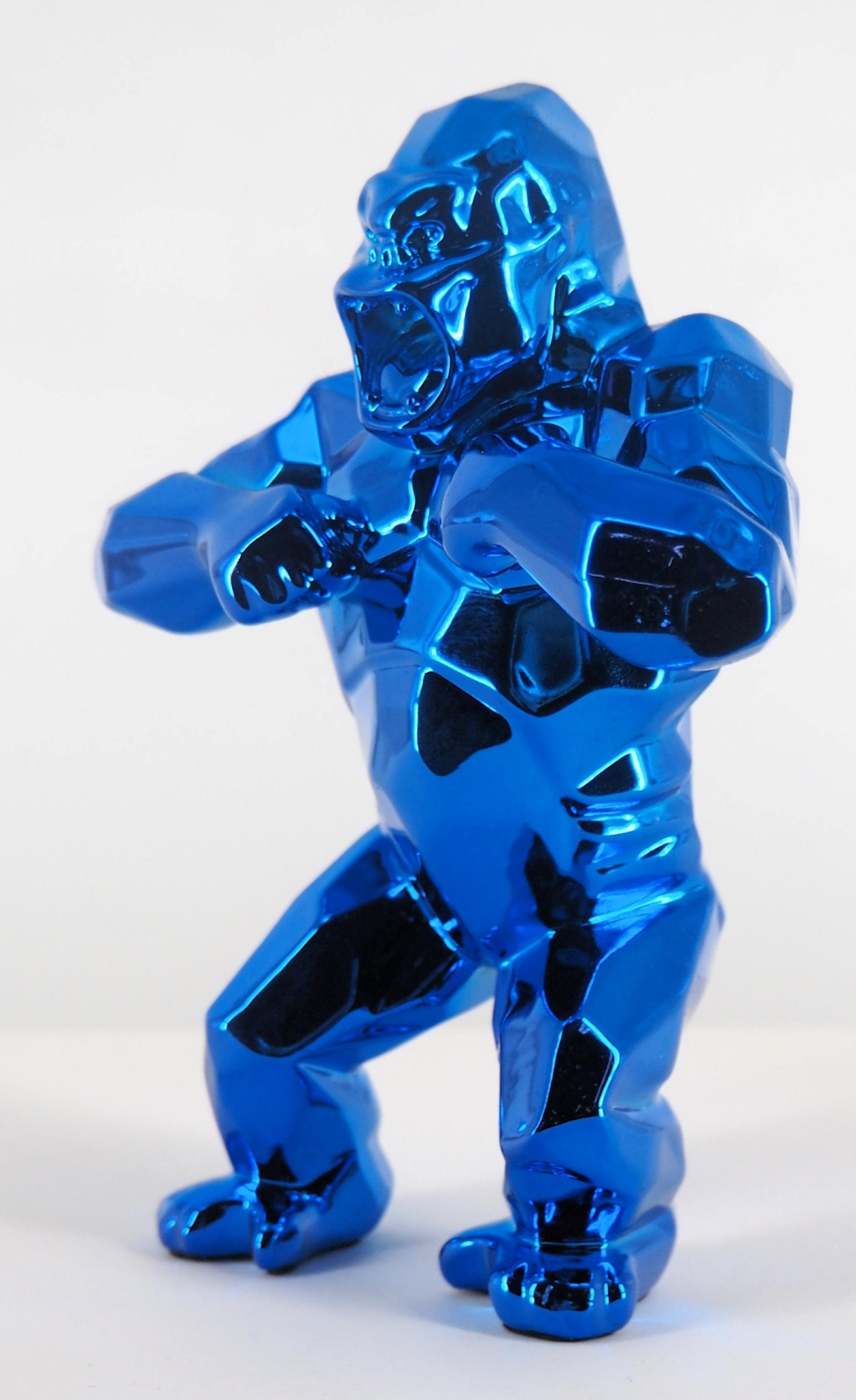 Kong Spirit (edizione blu) - Scultura in scatola originale con certificato dell'artista - Sculpture Moderno di Richard Orlinski