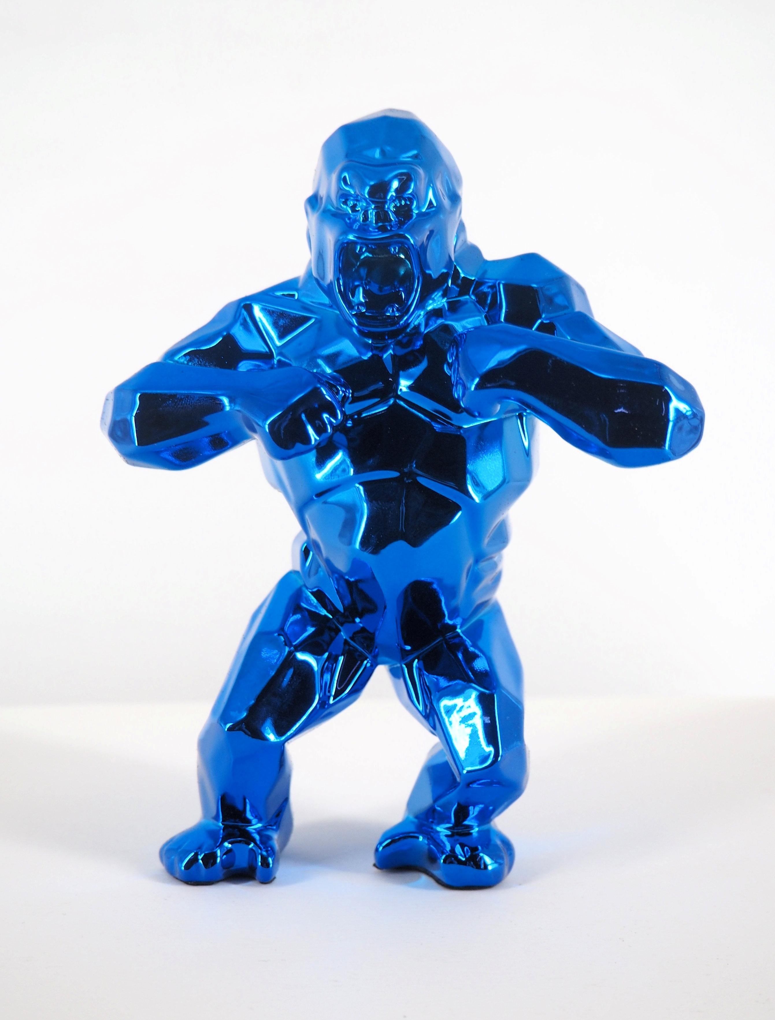 Kong Spirit (Blue edition) - Sculpture in original box with artist certificate For Sale 5