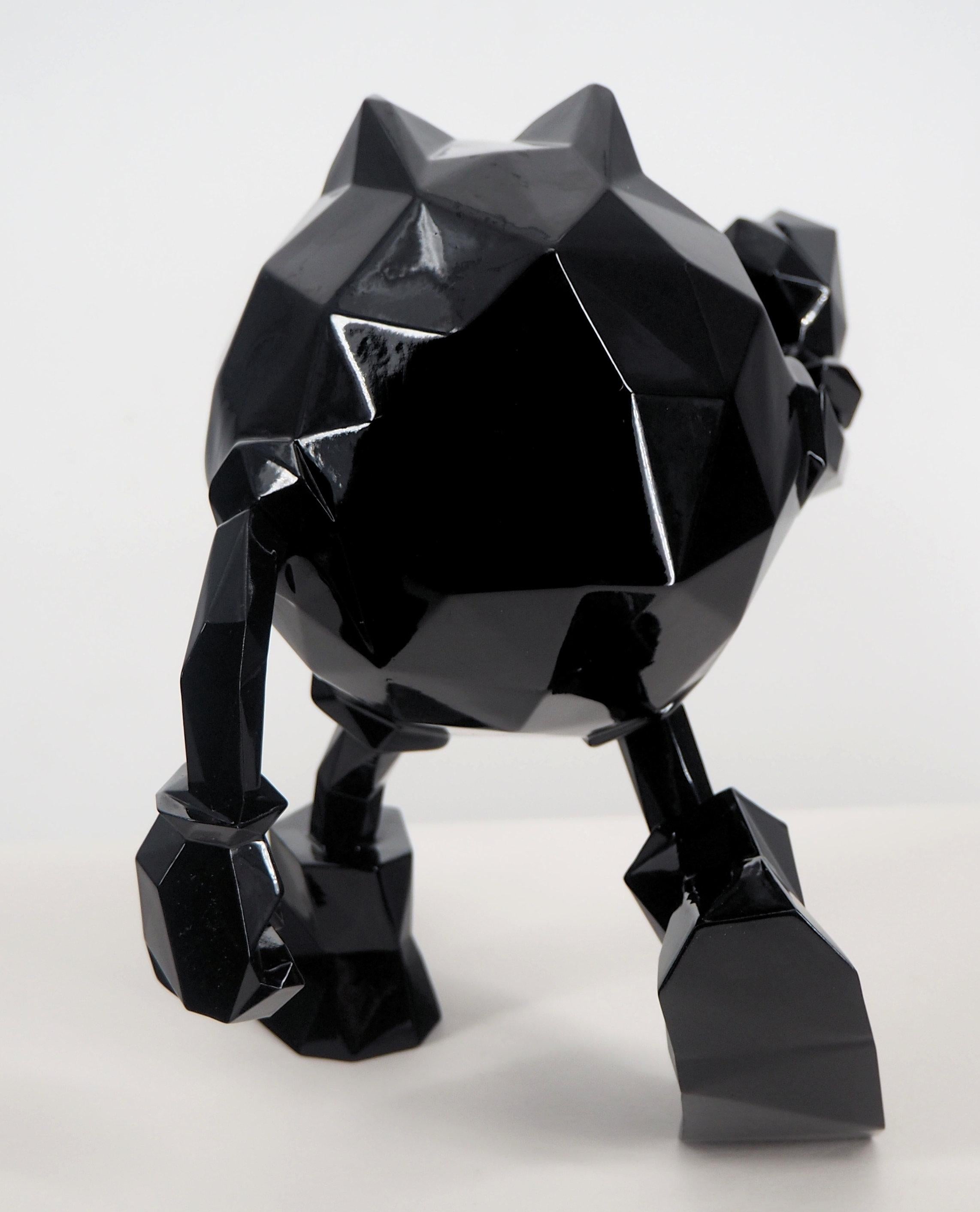 Pac-Man (Black edition) - Sculpture  - Gray Figurative Sculpture by Richard Orlinski