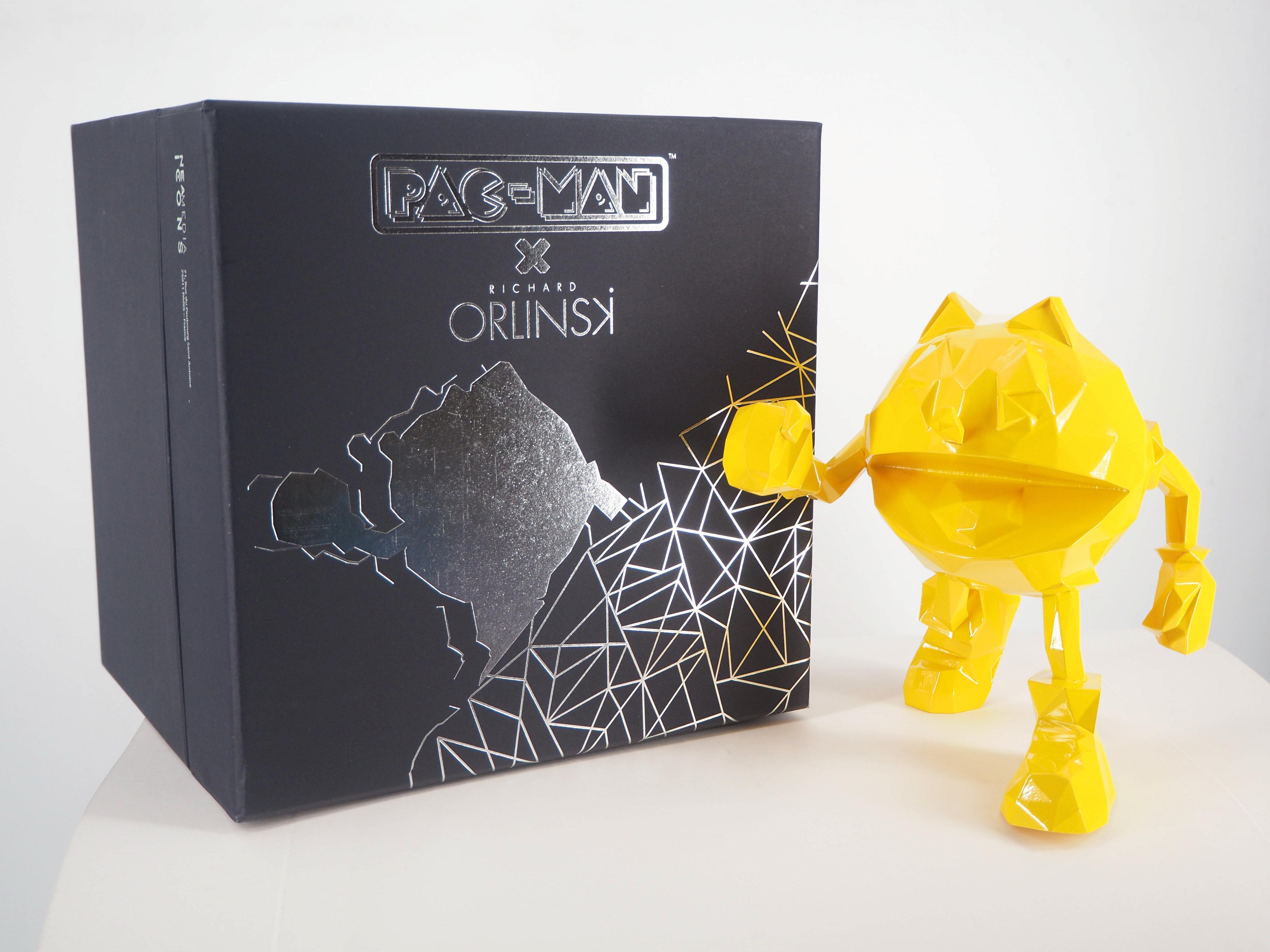 Pac-man (Yellow Edition) - Sculpture in original box with artist coa For Sale 1