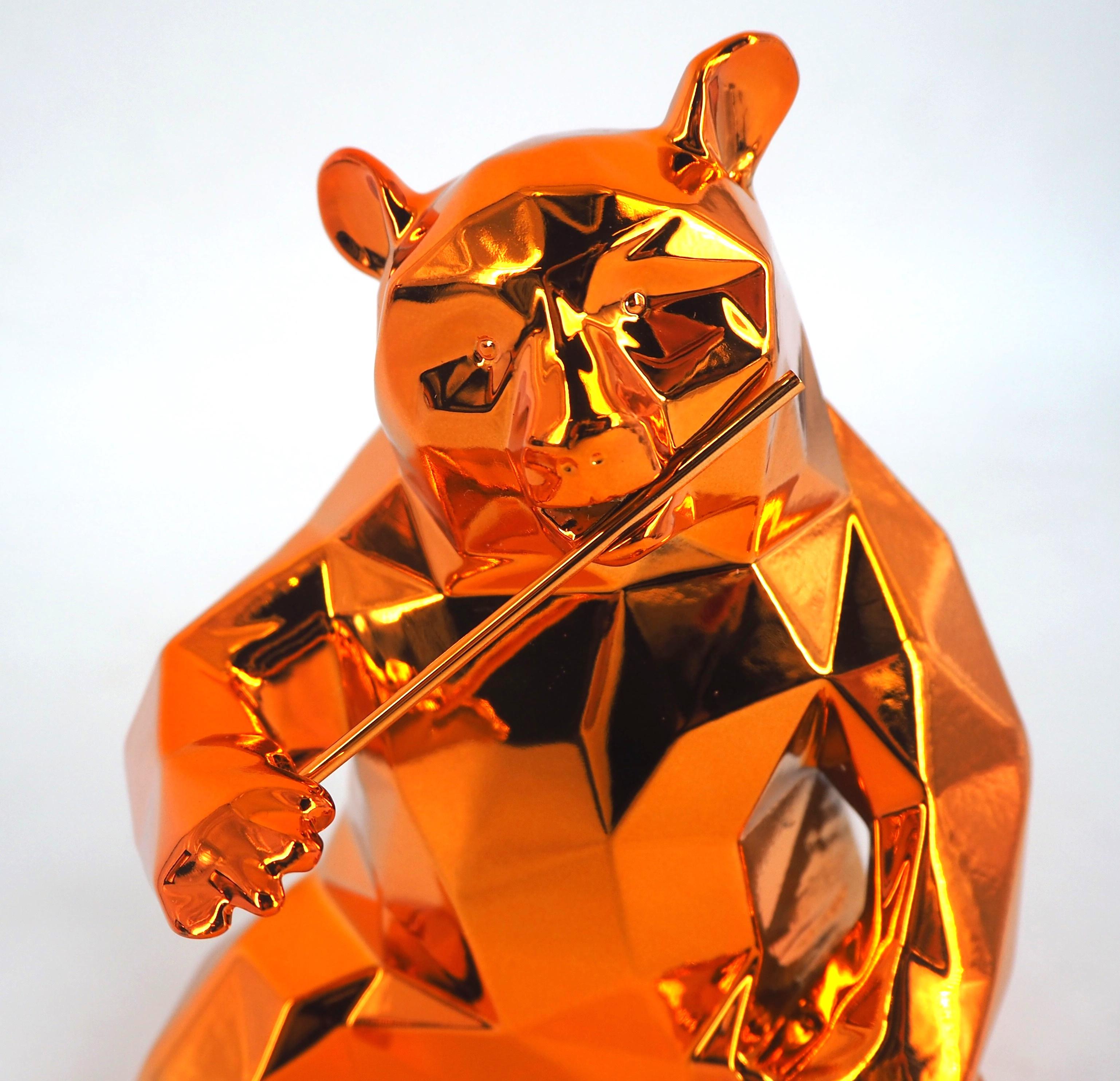 Panda Spirit (Orange Edition) - Sculpture in original box with artist coa For Sale 2