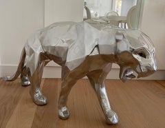 "Panther" Aluminum sculpture 60" x 28" x 14" in Ed. 1/4 COA by Richard Orlinski