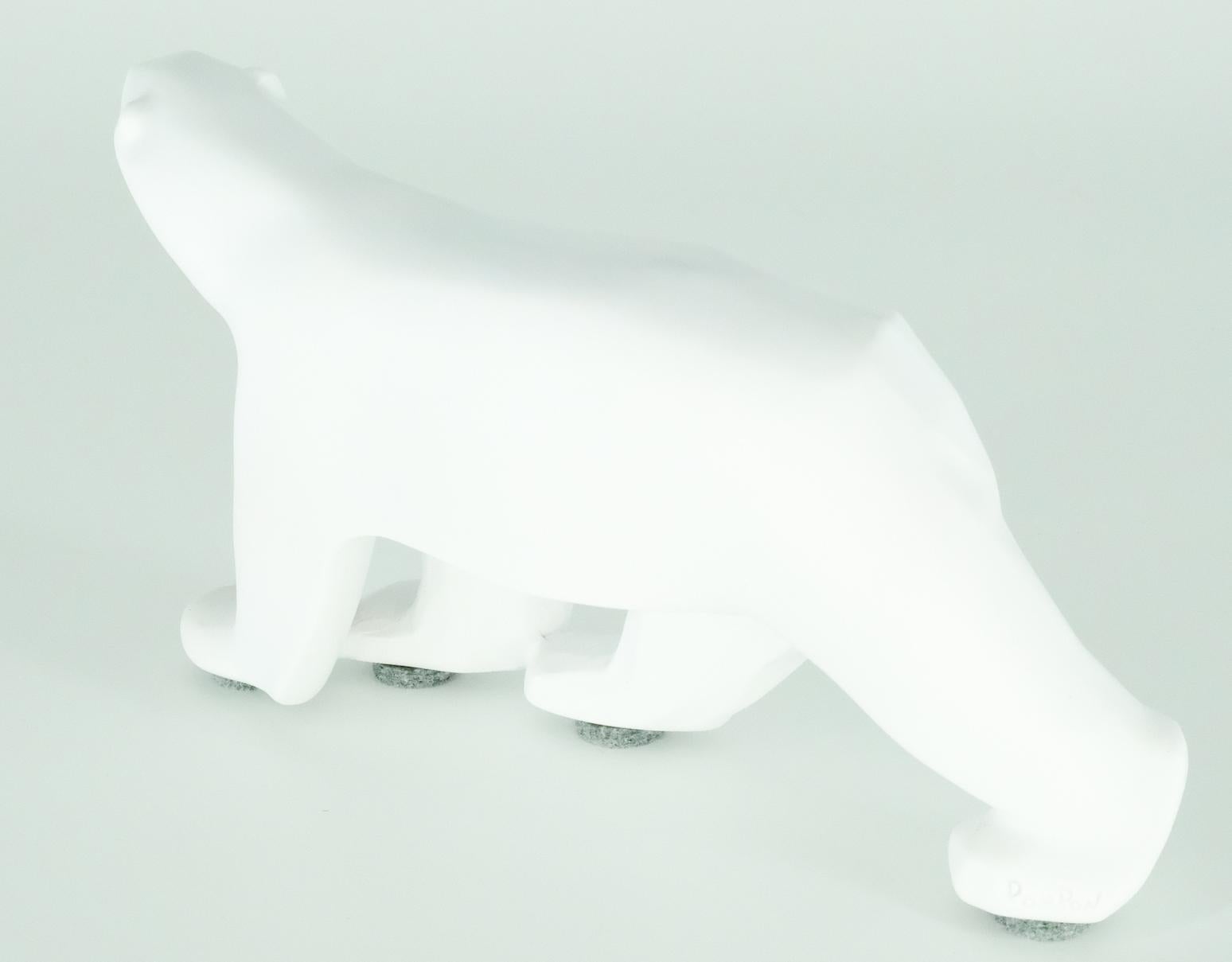 Ours Pompon  (édition blanche) - Sculpture dans sa boîte d'origine avec certificat d'artiste en vente 6