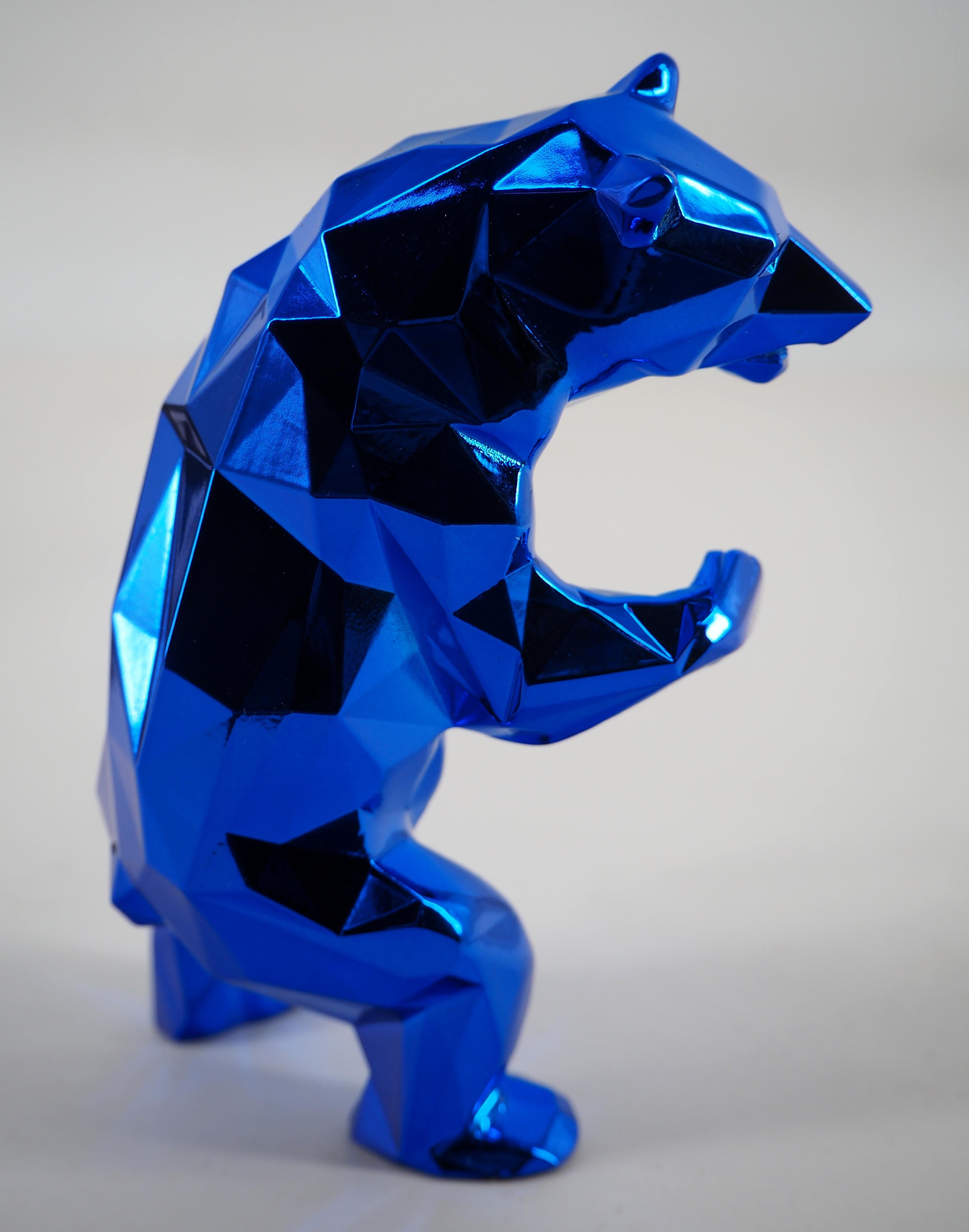 Standing Bear (Blue) - Sculpture 1