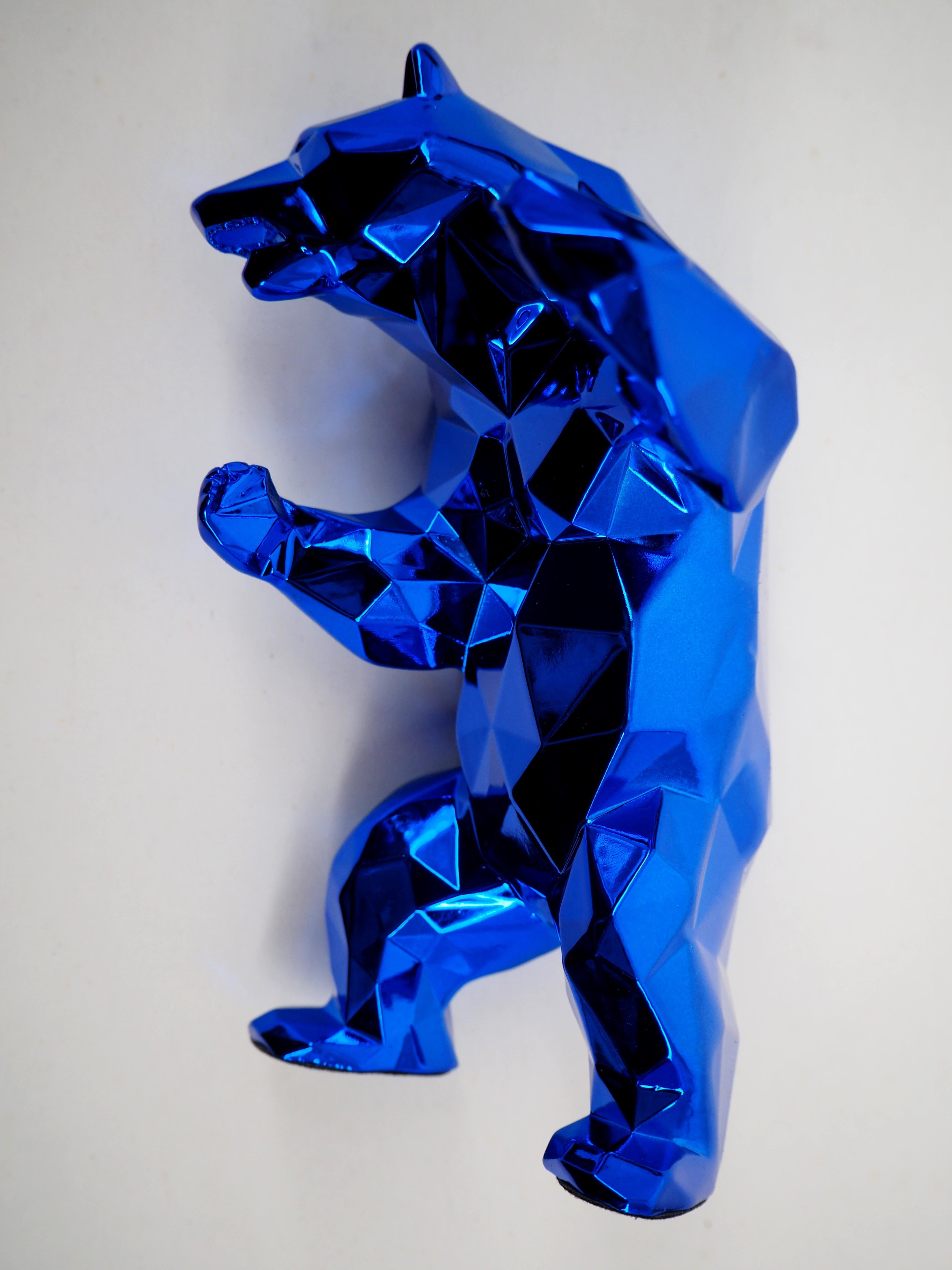 Standing Bear (Blue) - Sculpture 3